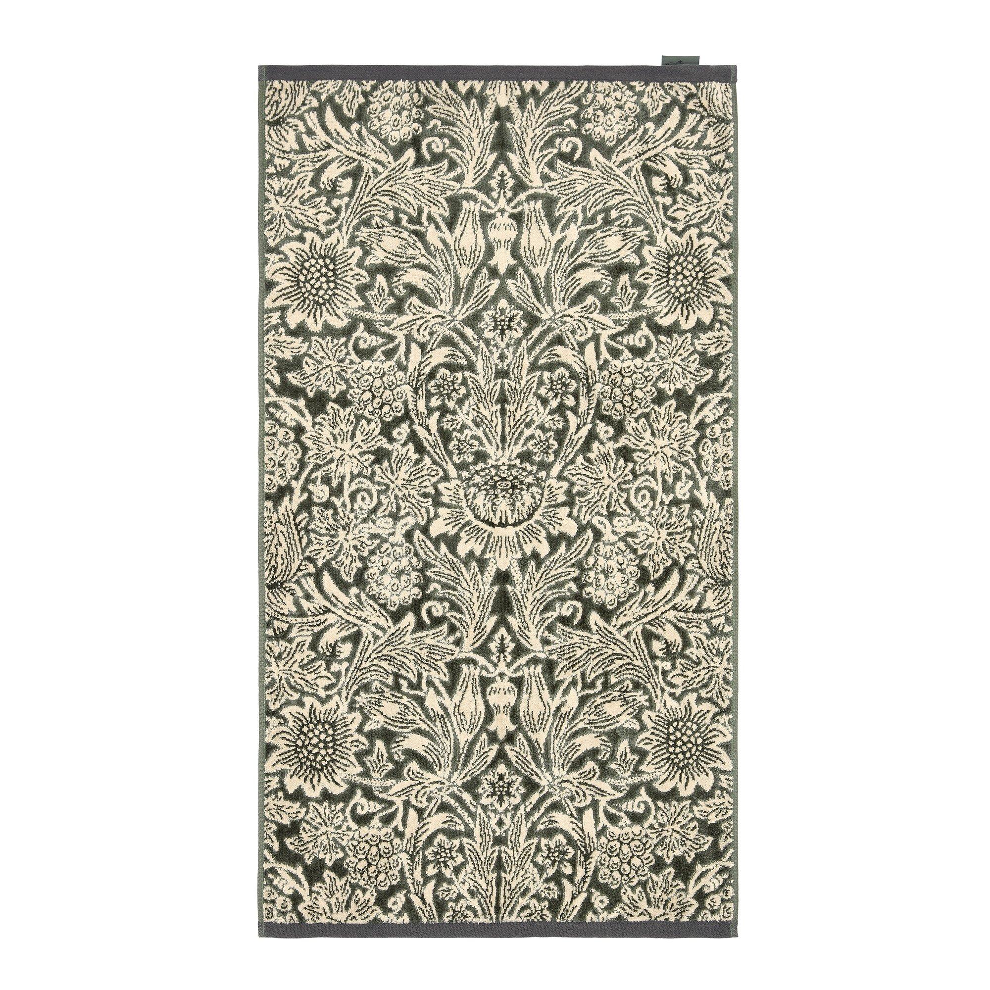 Green - Morris and Co - Sunflower Cotton Towels - 3