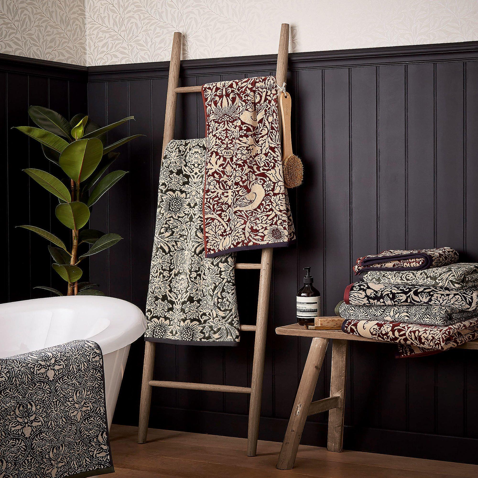 Green - Morris and Co - Sunflower Cotton Towels - 4