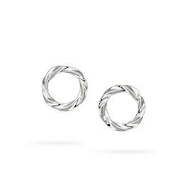 Mason Knight Yager Silver 925 Twisted Wire Stud