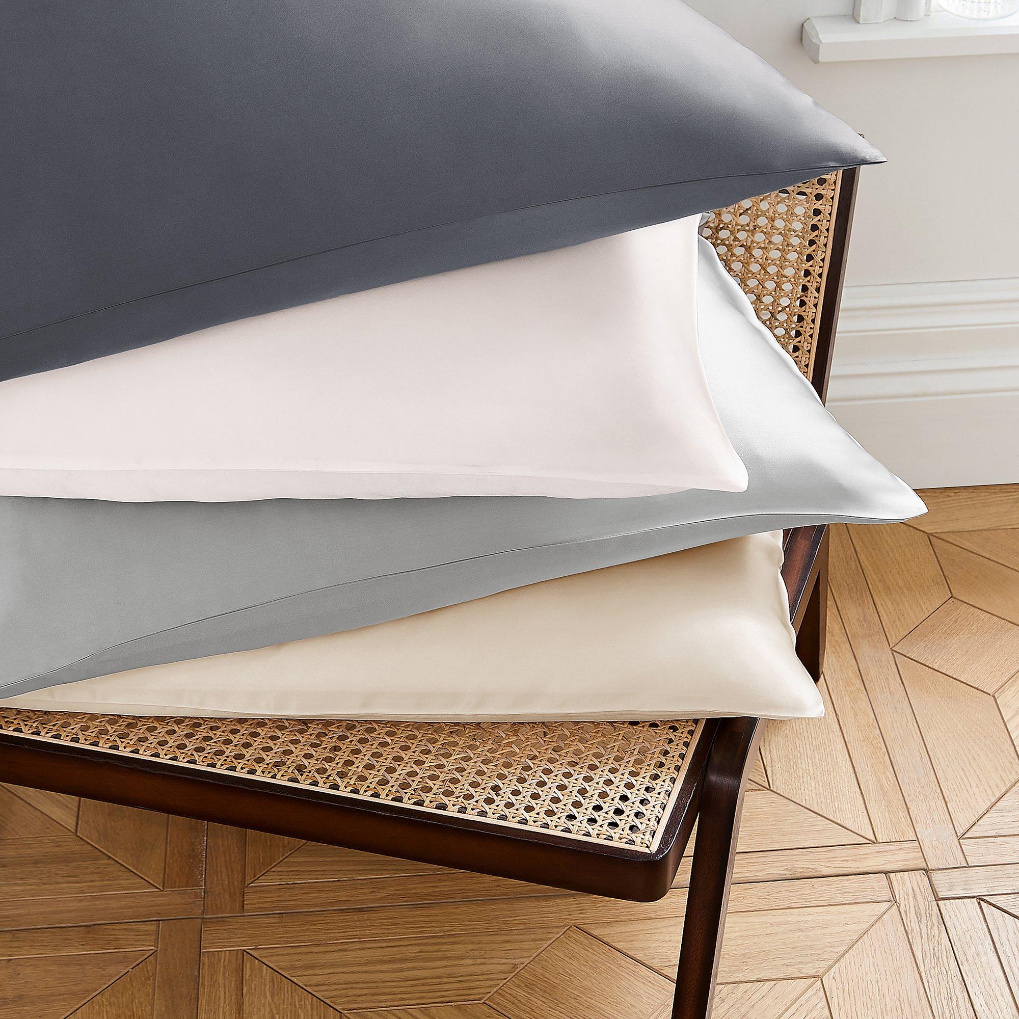 Charcoal - Bedeck of Belfast - Silk Standard Pillowcase Charcoal - 3
