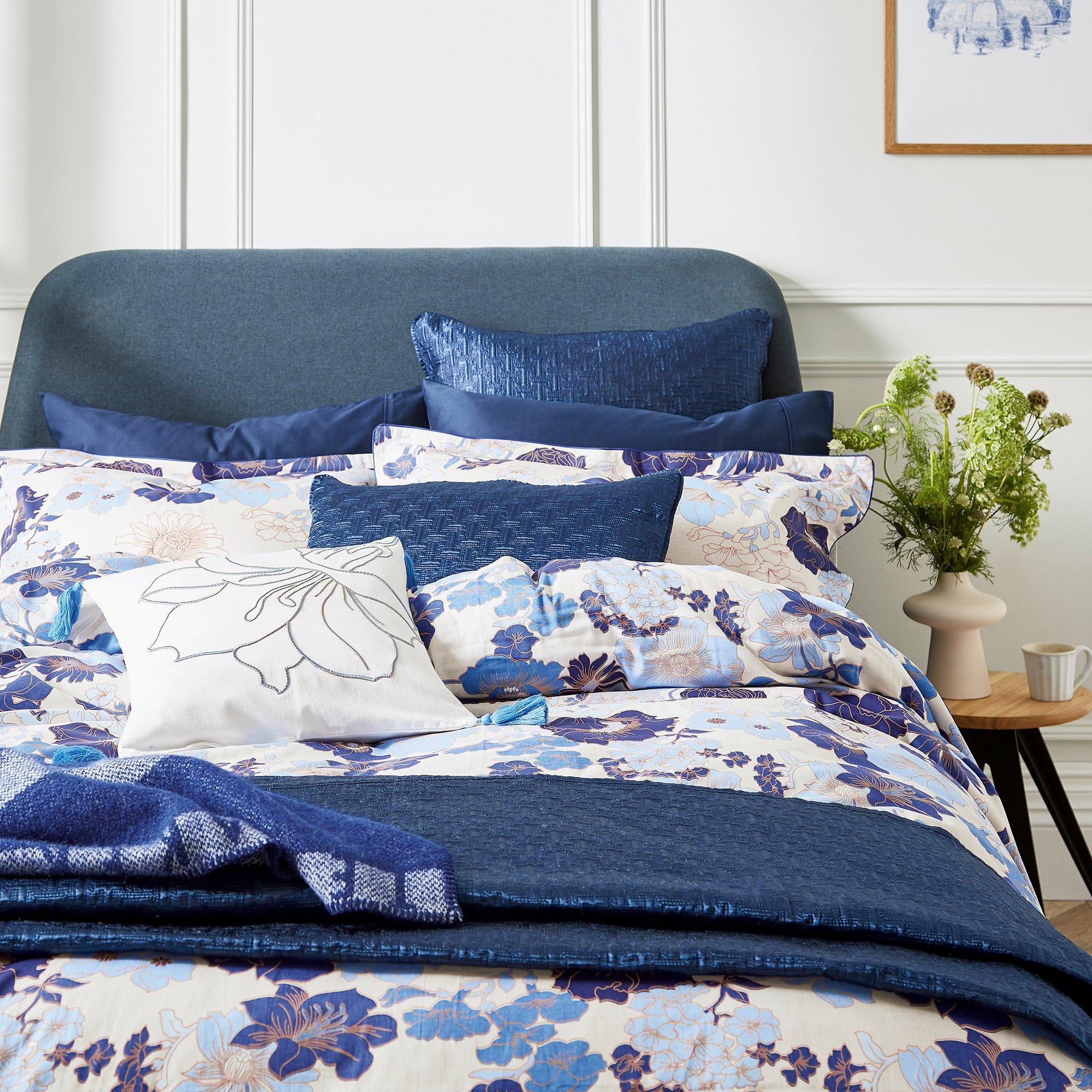 Navy - Ted Baker Home - Ted Baker Home T Quilted Throw - 2