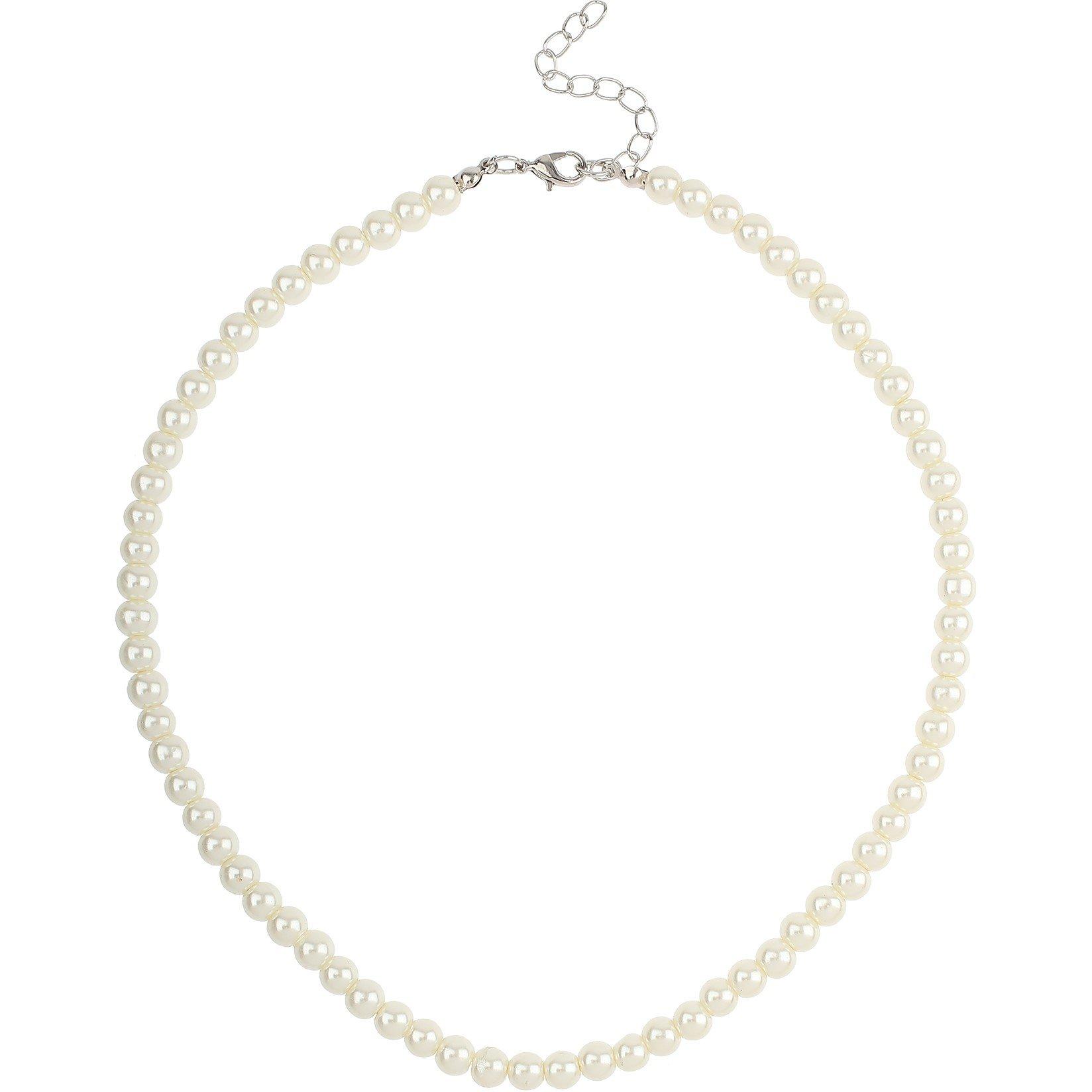 Bijela - Mason Knight Yager - Faux Pearl 6mm Single Strand Necklace