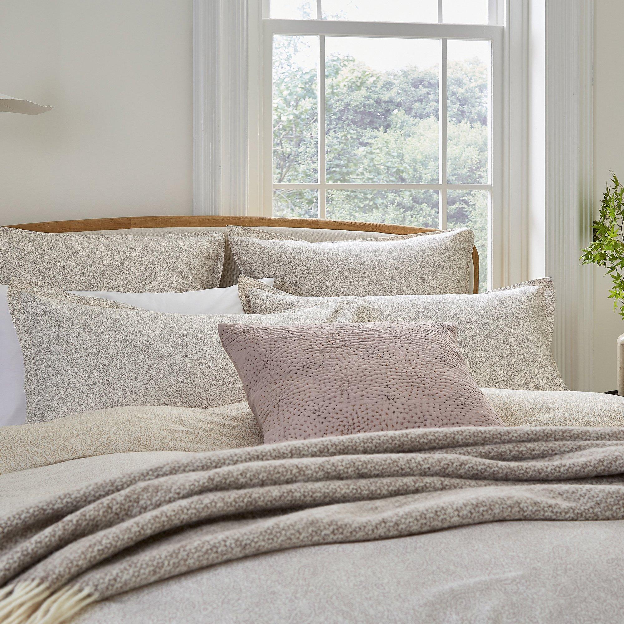 Heather - Bedeck of Belfast - Florin Pillow Case Square Pair Linen - 2