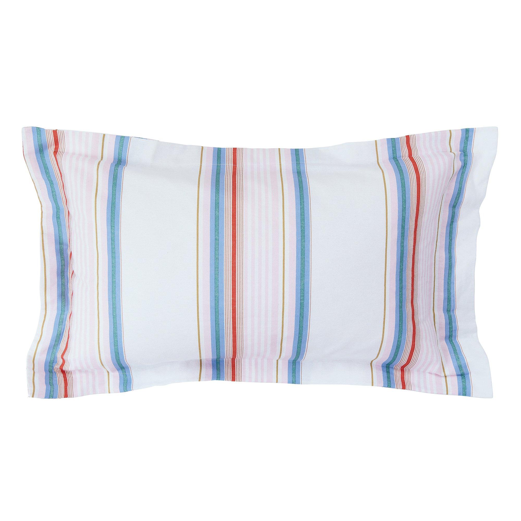 White - Joules - Golden Hour Stripe Duvet Cover Set White - 4