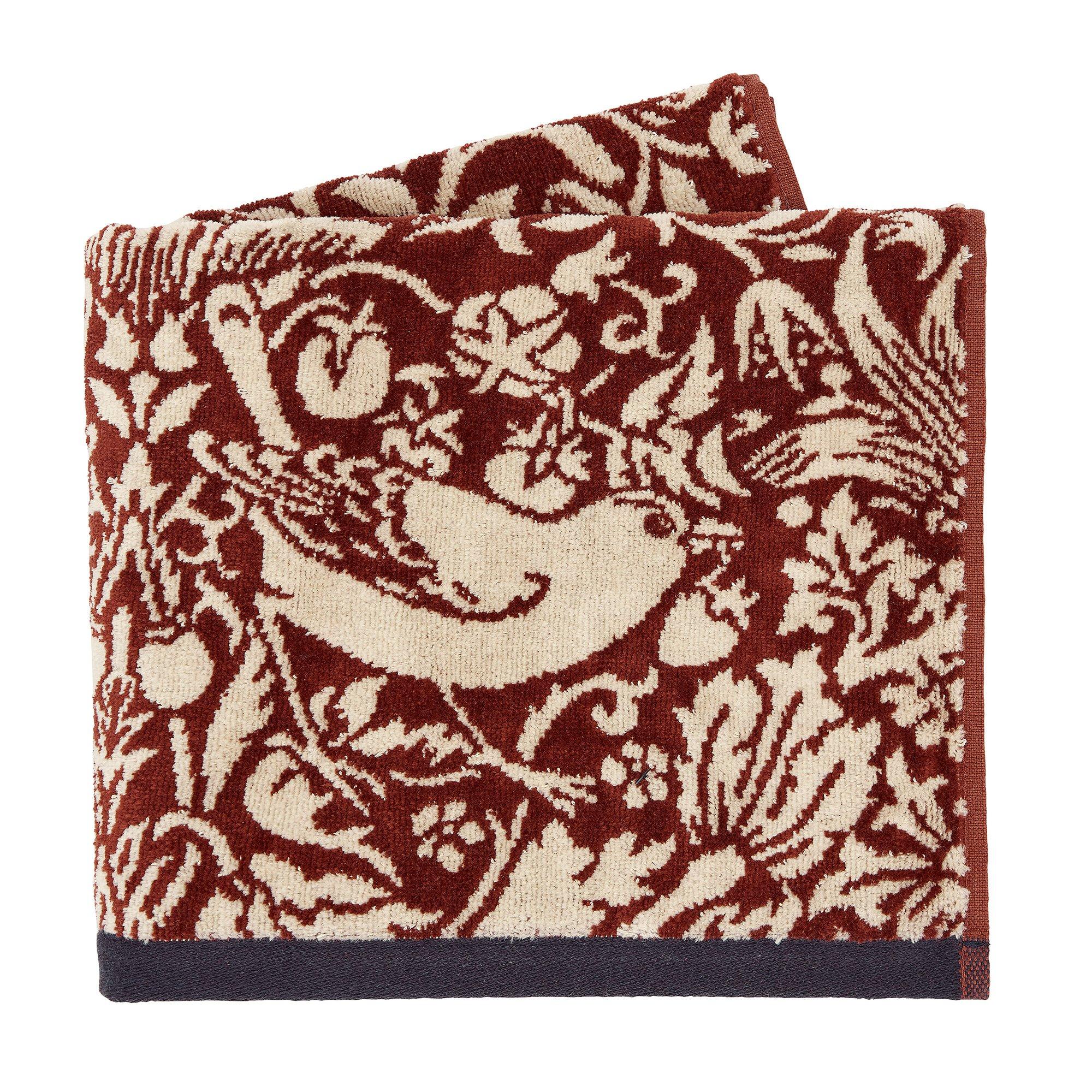 Blue - Morris and Co - Strawberry Thief Cotton Towels - 2
