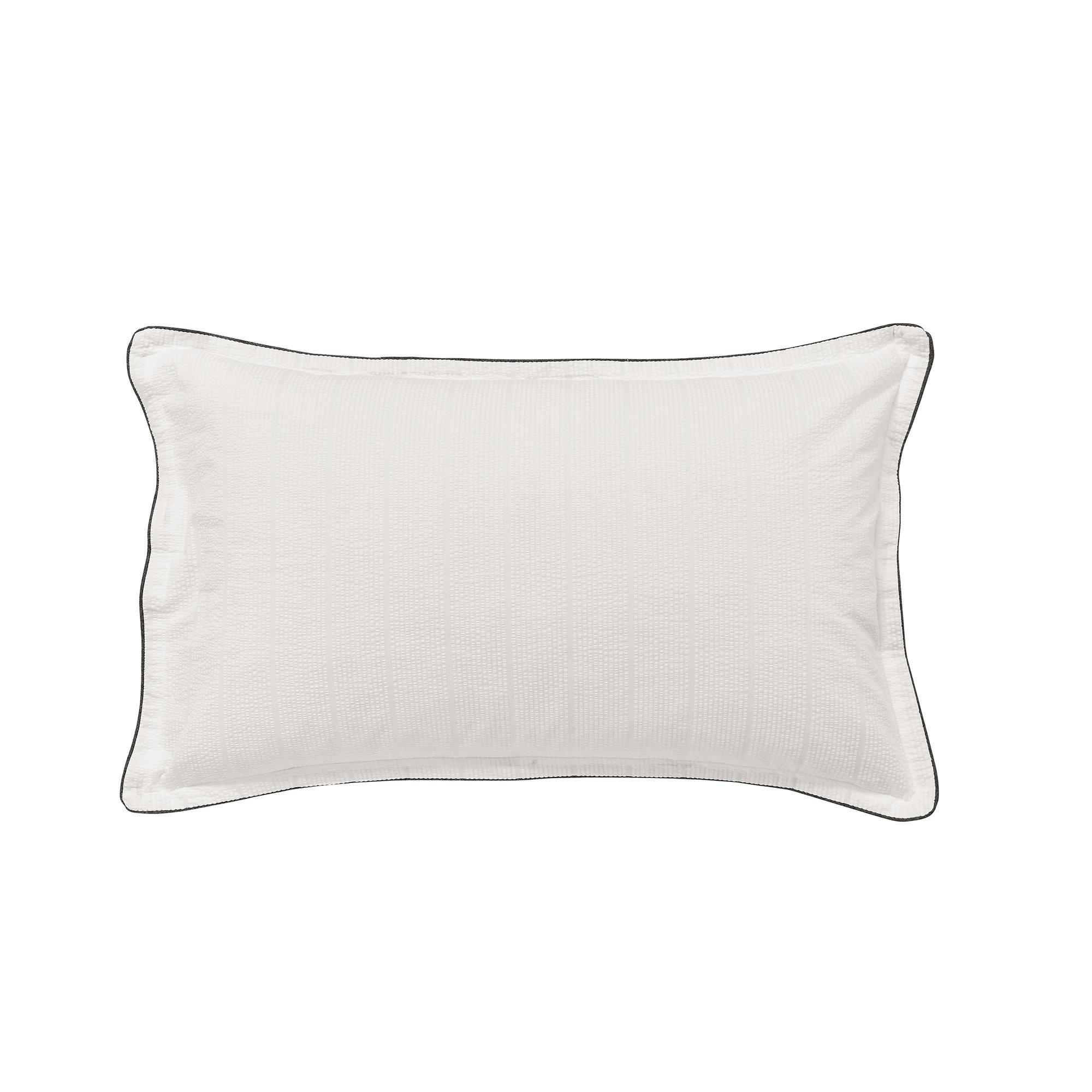 Chalk/Dark Grey - Bedeck of Belfast - Eben Cotton Duvet Cover Set Chalk - 3