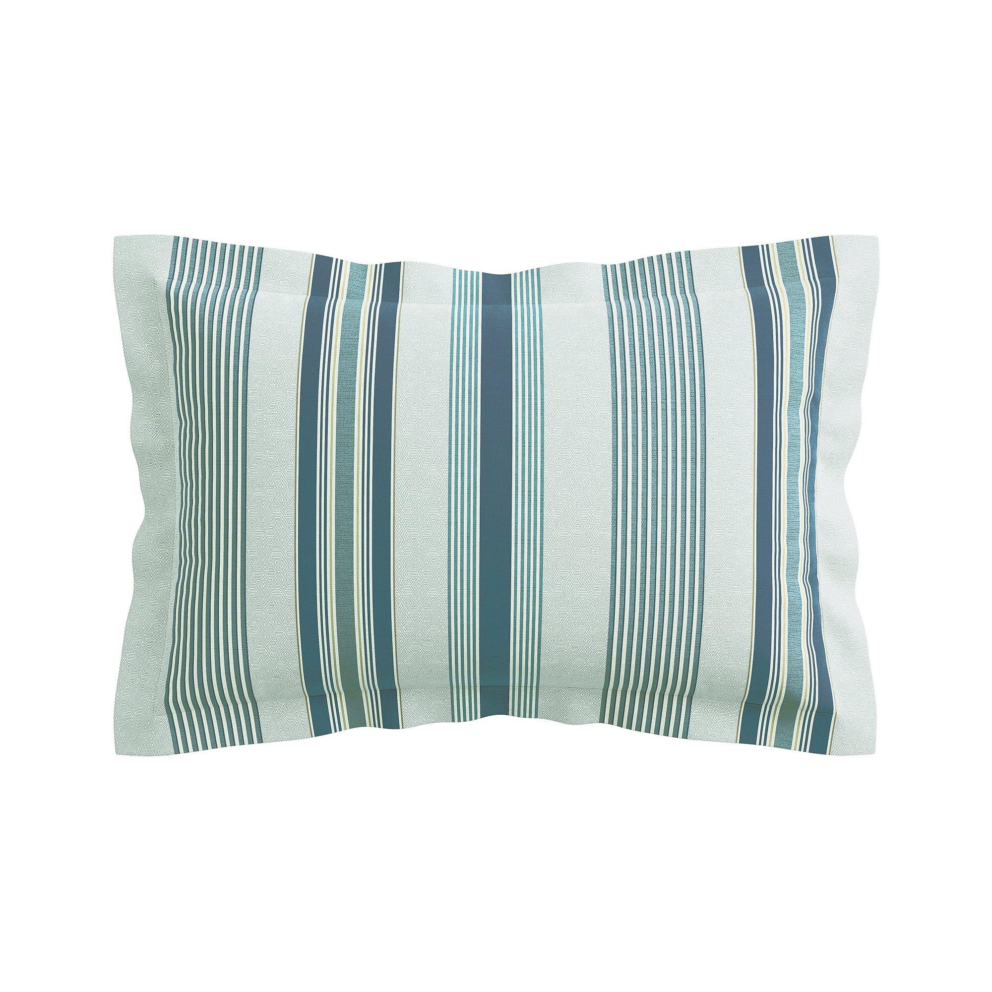 Teal - Bedeck of Belfast - Oren Cotton Duvet Cover Set - 3