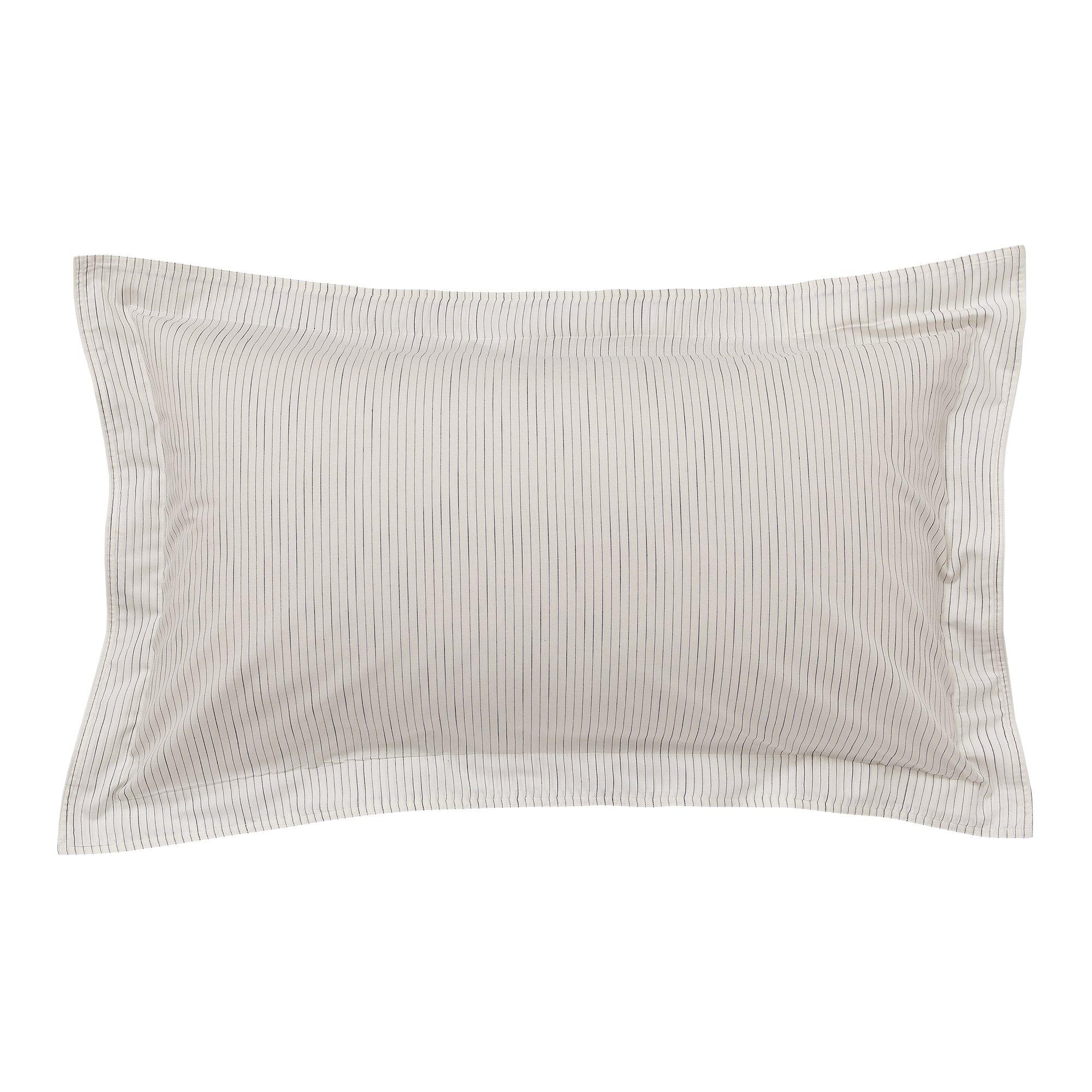 Chalk/Indigo - Bedeck of Belfast - Linnea Woven Cover Set Chalk - 3