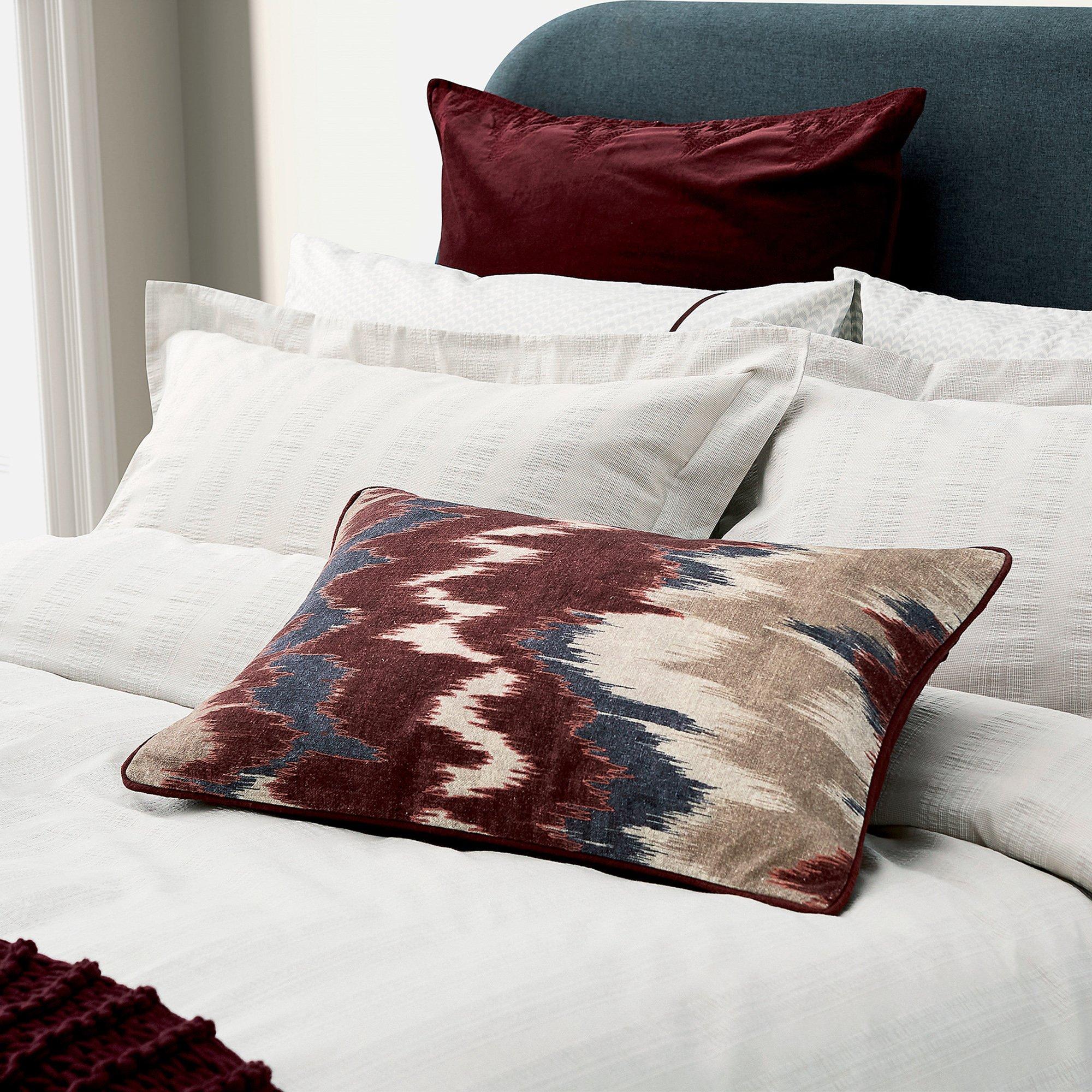 Silver - Bedeck of Belfast - Aris Woven Stripe Cotton Duvet Cover - 2