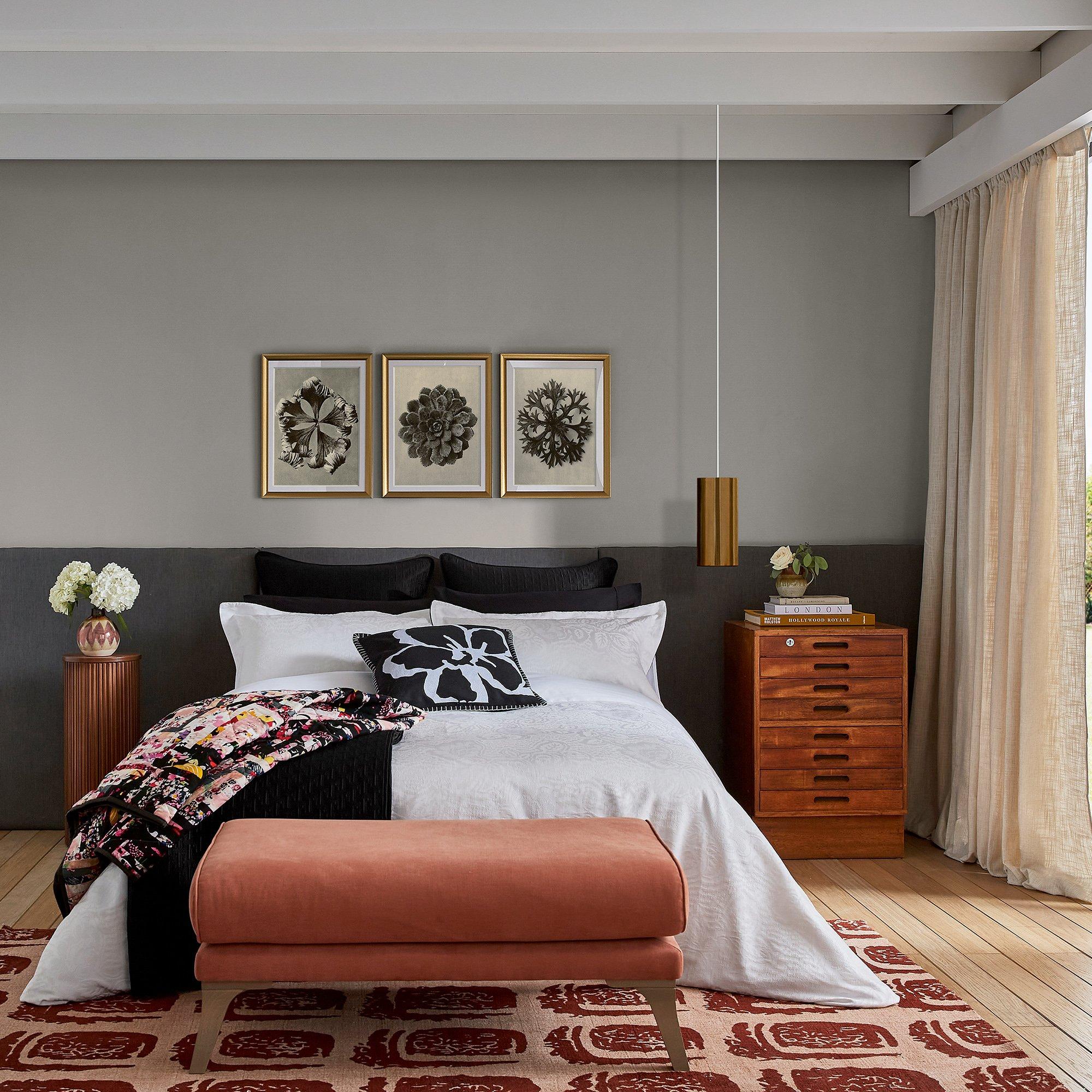 White - Ted Baker Home - Ted Baker Home Modern Floral Duvet Cover - 1