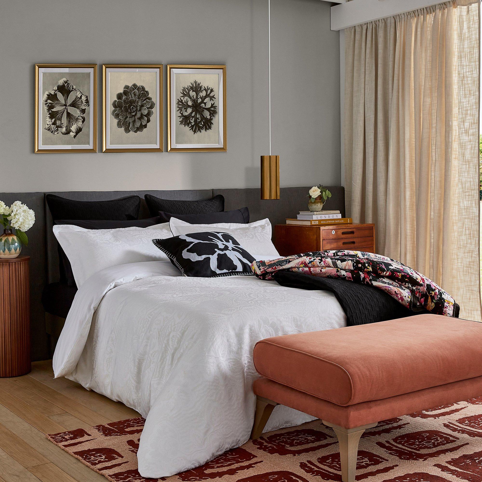 White - Ted Baker Home - Ted Baker Home Modern Floral Duvet Cover - 2