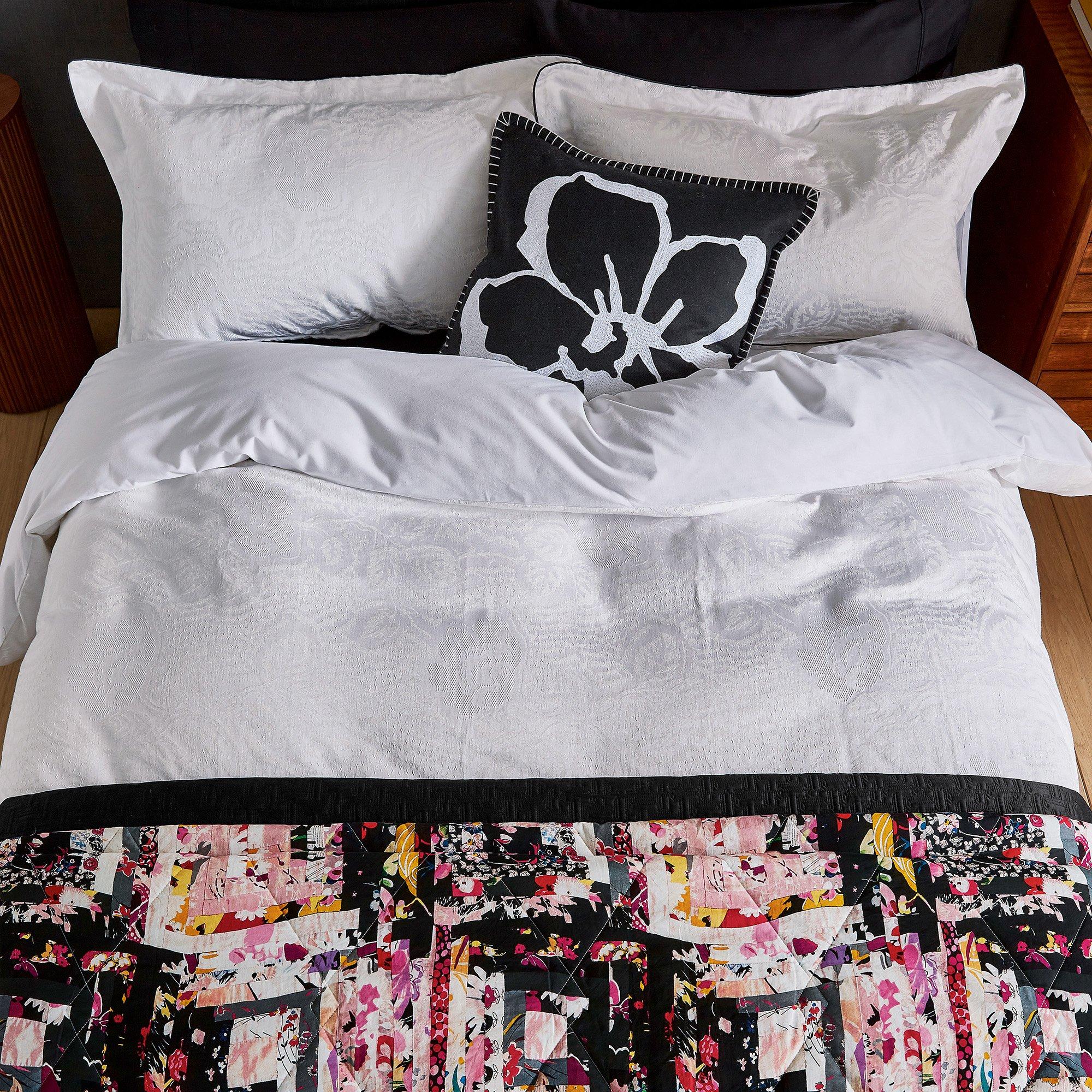 White - Ted Baker Home - Ted Baker Home Modern Floral Duvet Cover - 3