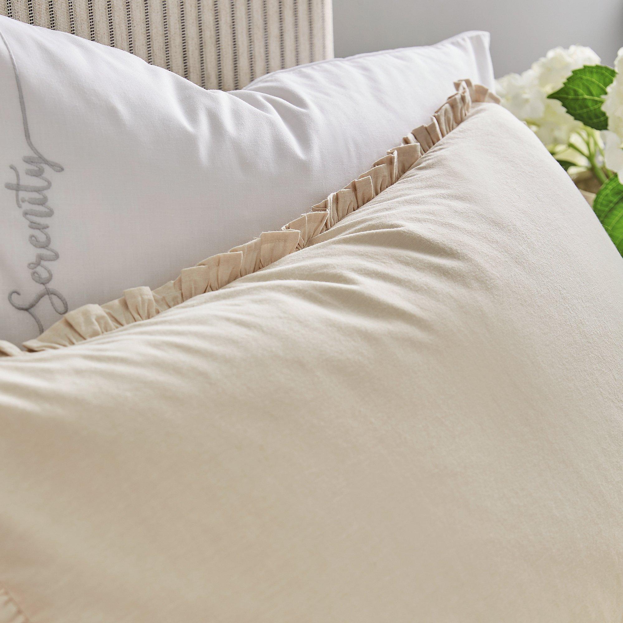 Linen - Katie Piper - Serenity Frill Cotton Cover Set - 5