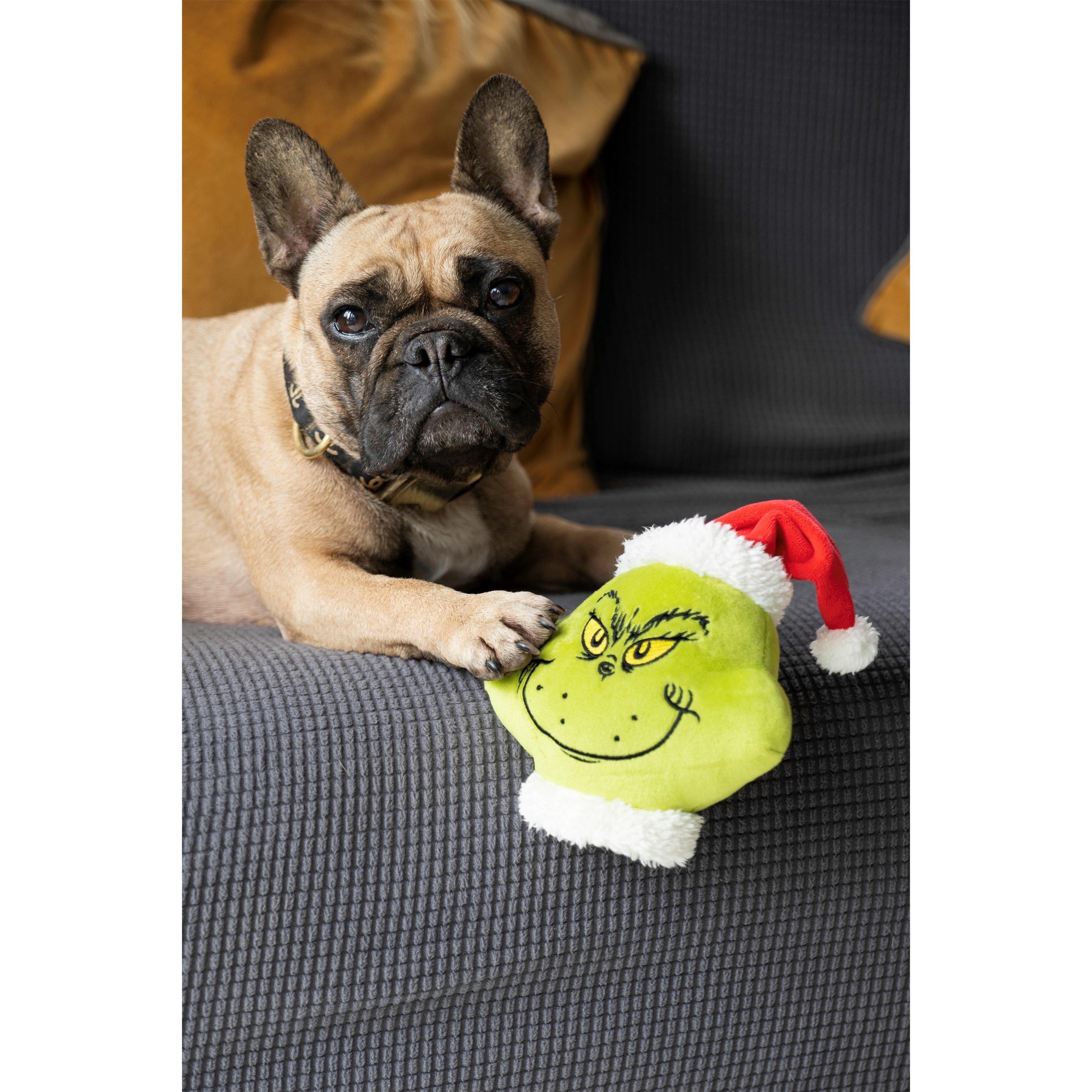 Grinch Squeaky Christmas Dog Toy