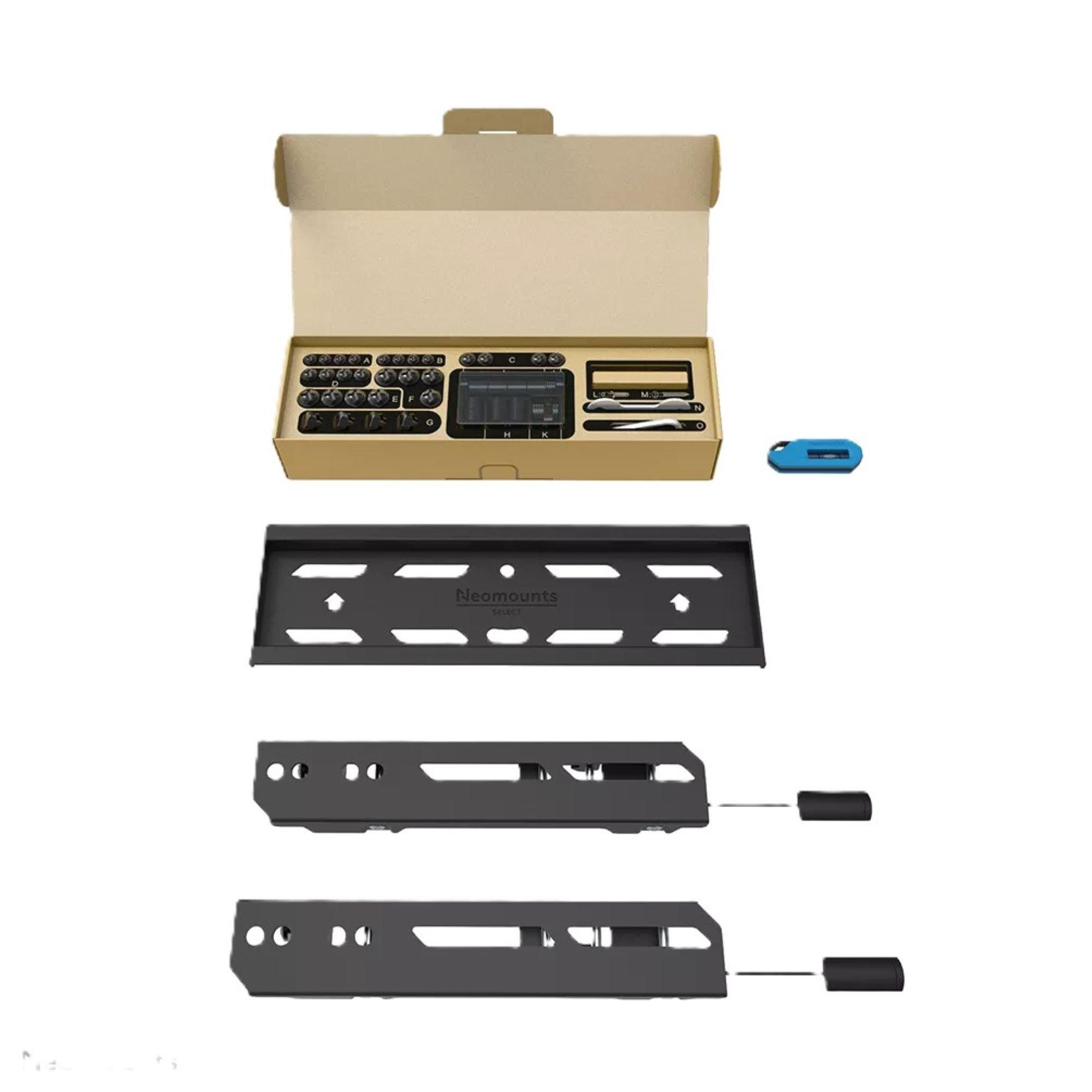 Black - Neomounts - Neomounts WL30S-850BL12 TV Wall Mount 24-65 inch – fixed lockable - fast installation - 9