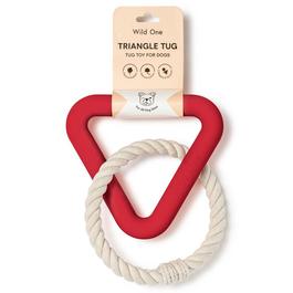 Wild One Adults Small Wool Triangle Tug Dog Toy