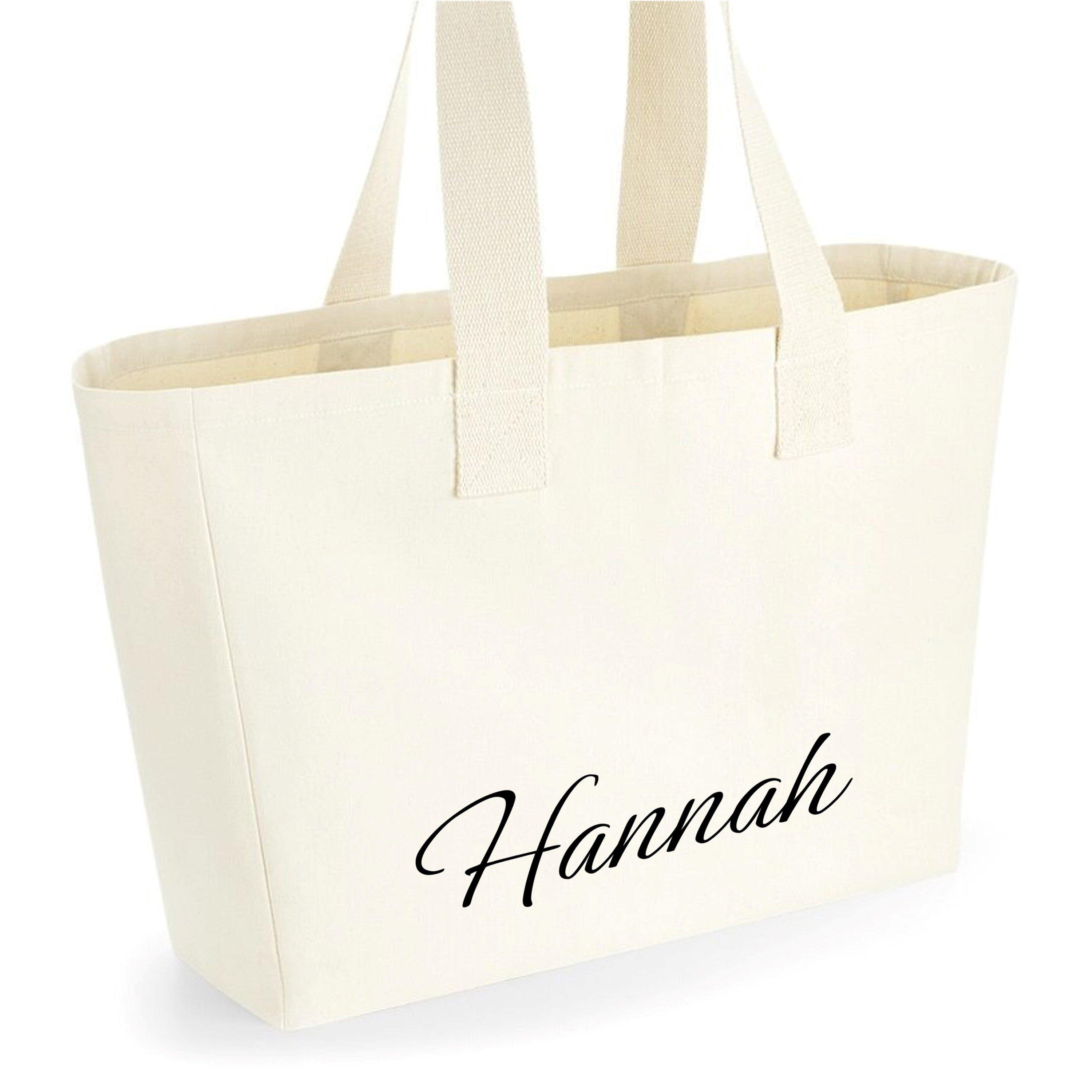 Natural - Westford Mill - Cotton Canvas Oversized Tote Bag