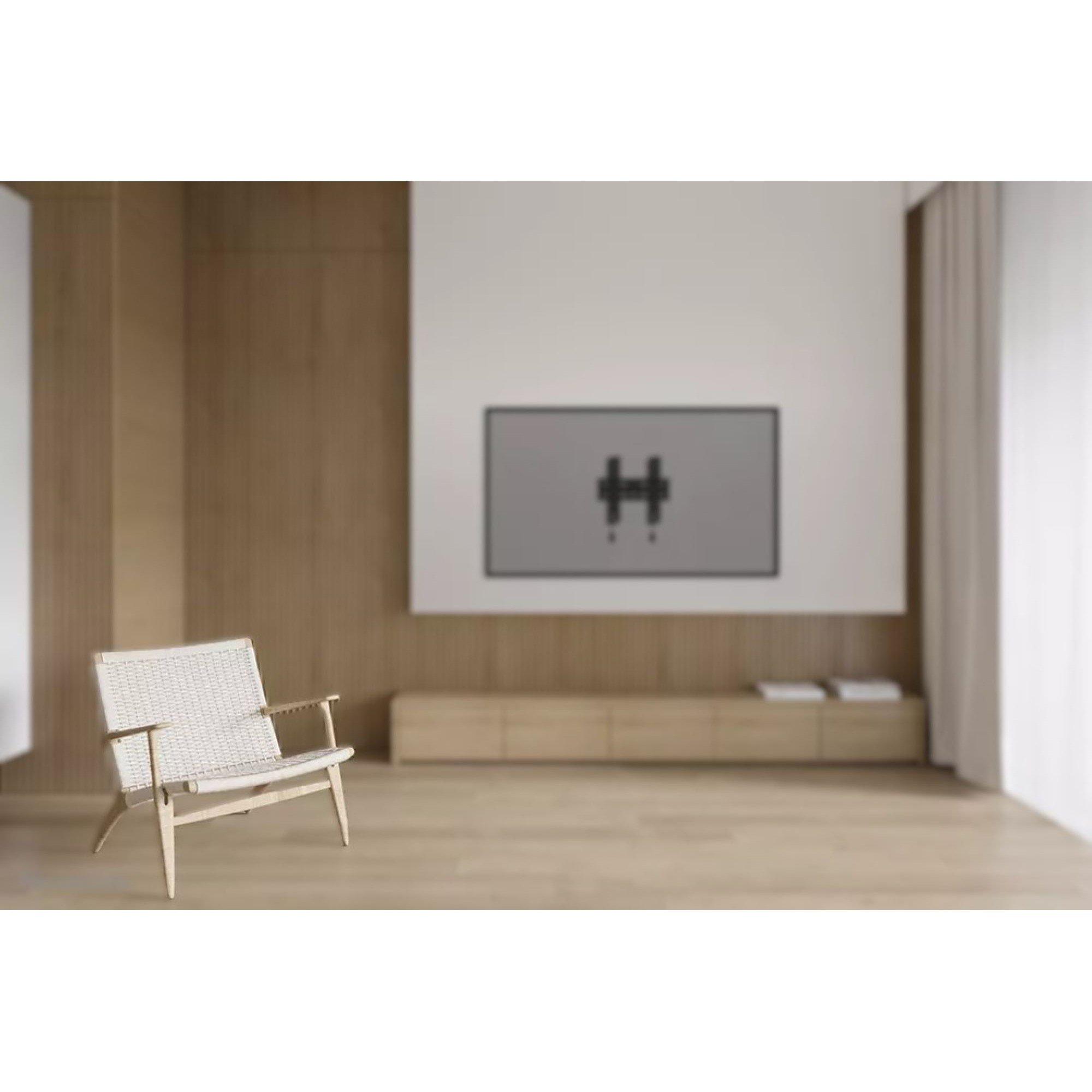 Black - Neomounts - Neomounts WL35S-850BL12 TV mount wall 24-65 inch – tiltable lockable - fast installation - 10