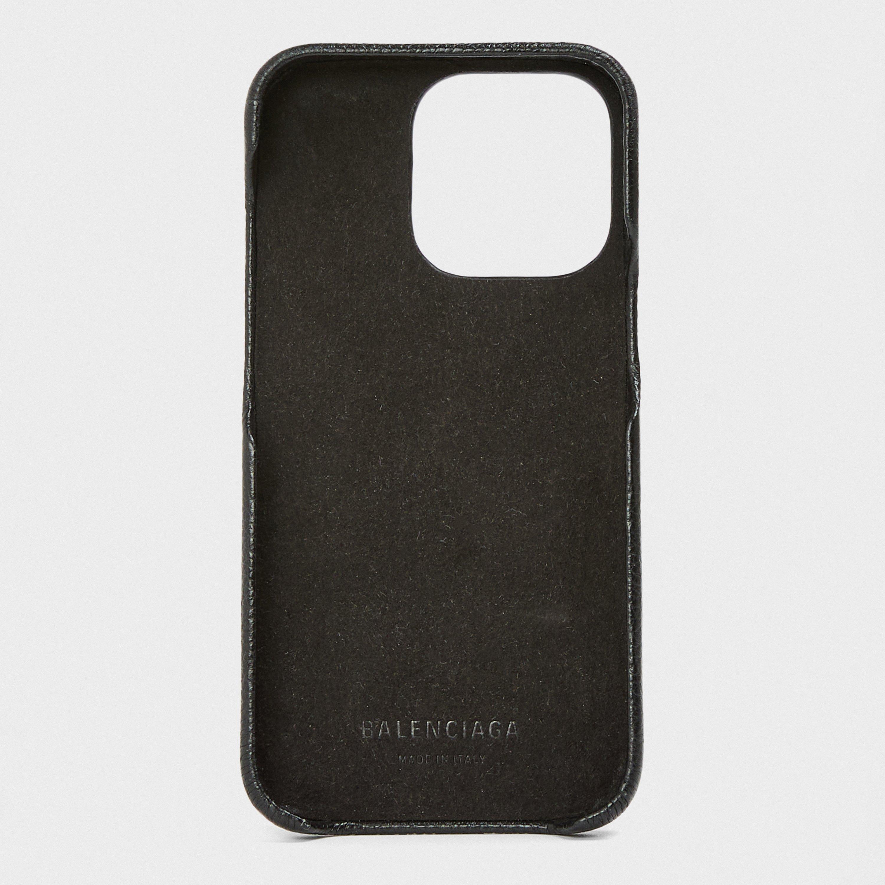 Black/L White - Balenciaga - Men's Phone Case - 2