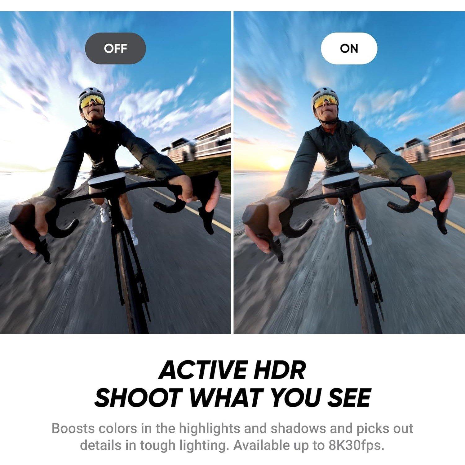 Black - Insta 360 - X4 Starter Bundle - 8K Waterproof 360 Action Camera - 8