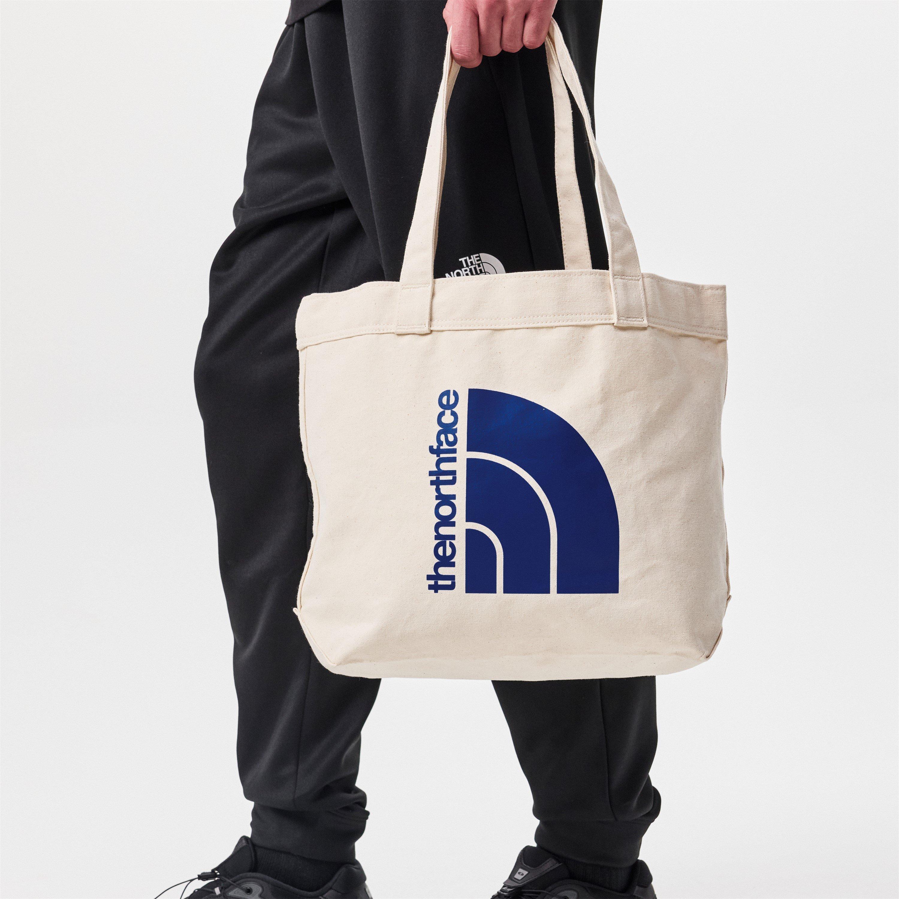 Beige VEN - The North Face - The North Face Cotton Tote Mineral Purple/Tnf Whit - 3