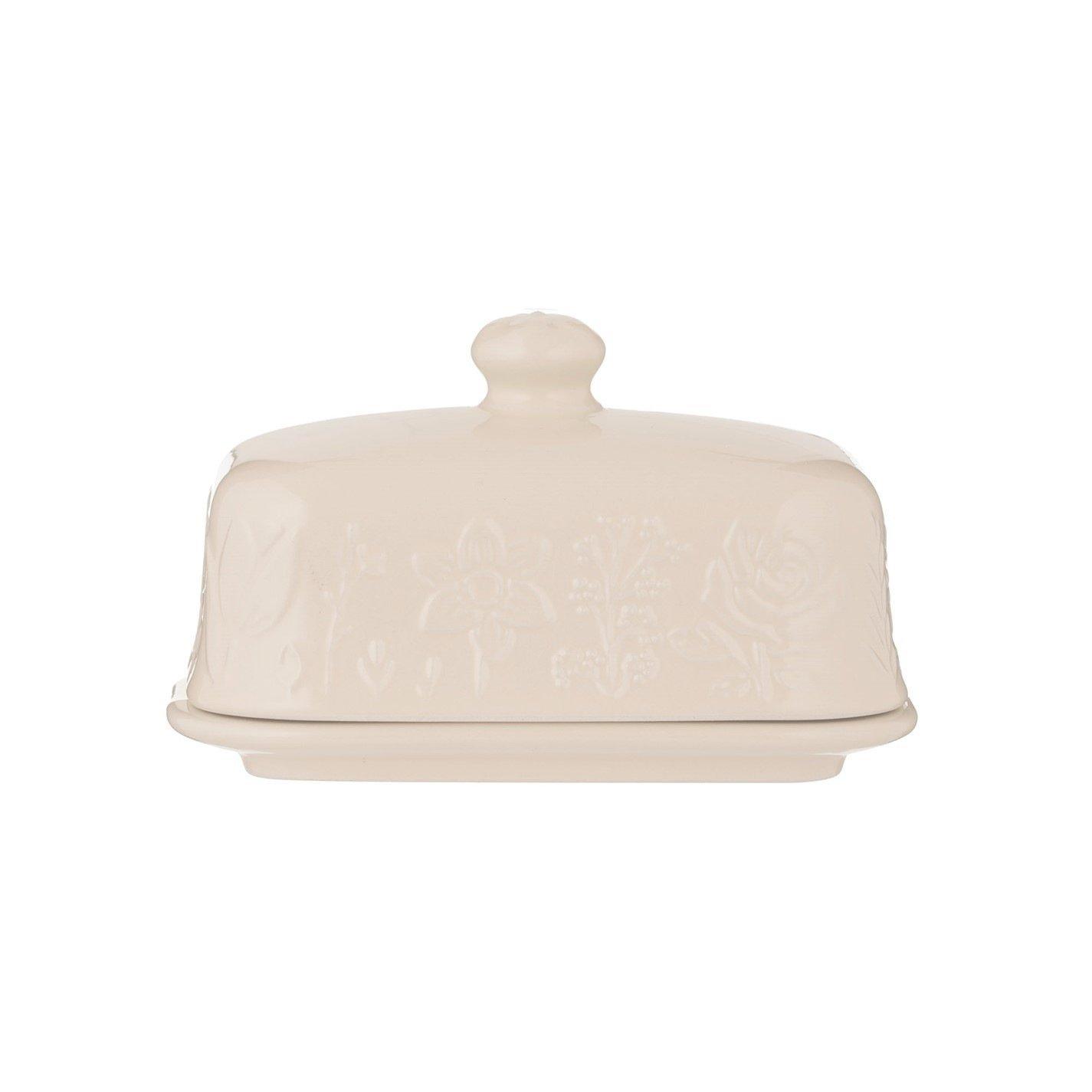 Mason Cash  In The Meadow Butter Dish - Cream - 15.6cm x 10.6cm