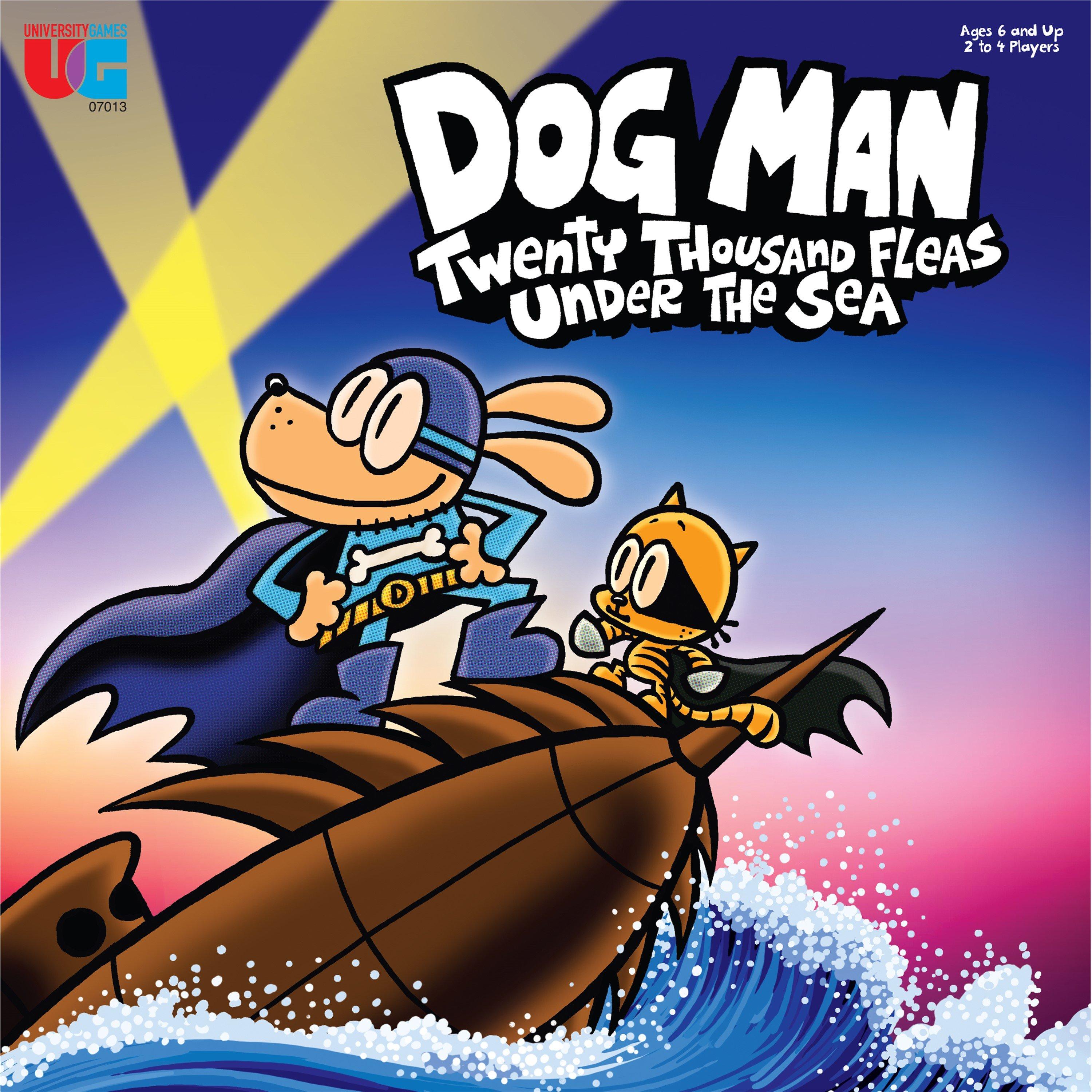 Dog Man - University Games - UG- Dog Man- Twenty Thousand Fleas Under The Sea - Board Game - 1