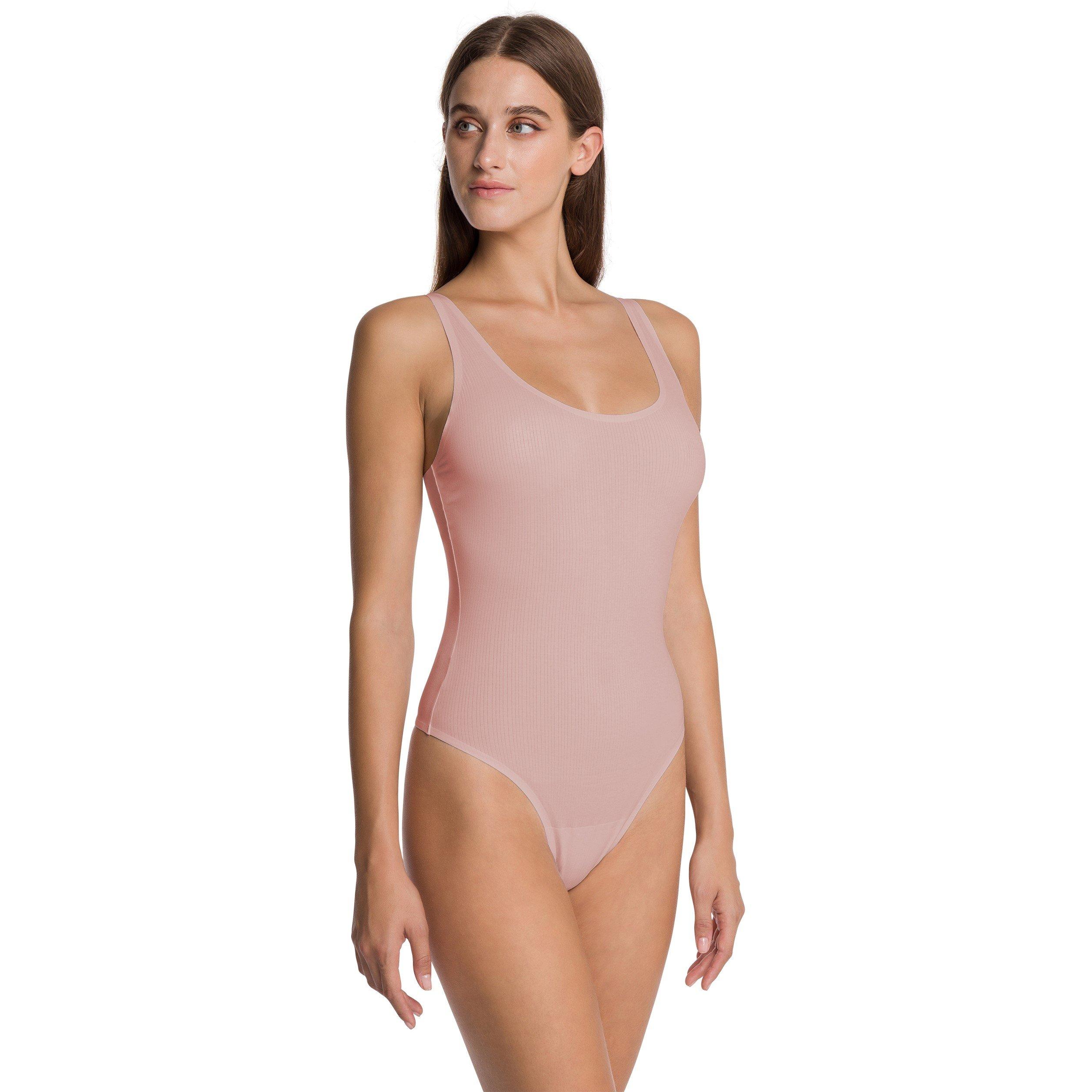 Powder Pink - Wolford - Women's Beauty Shapewear Bodysuit - 2