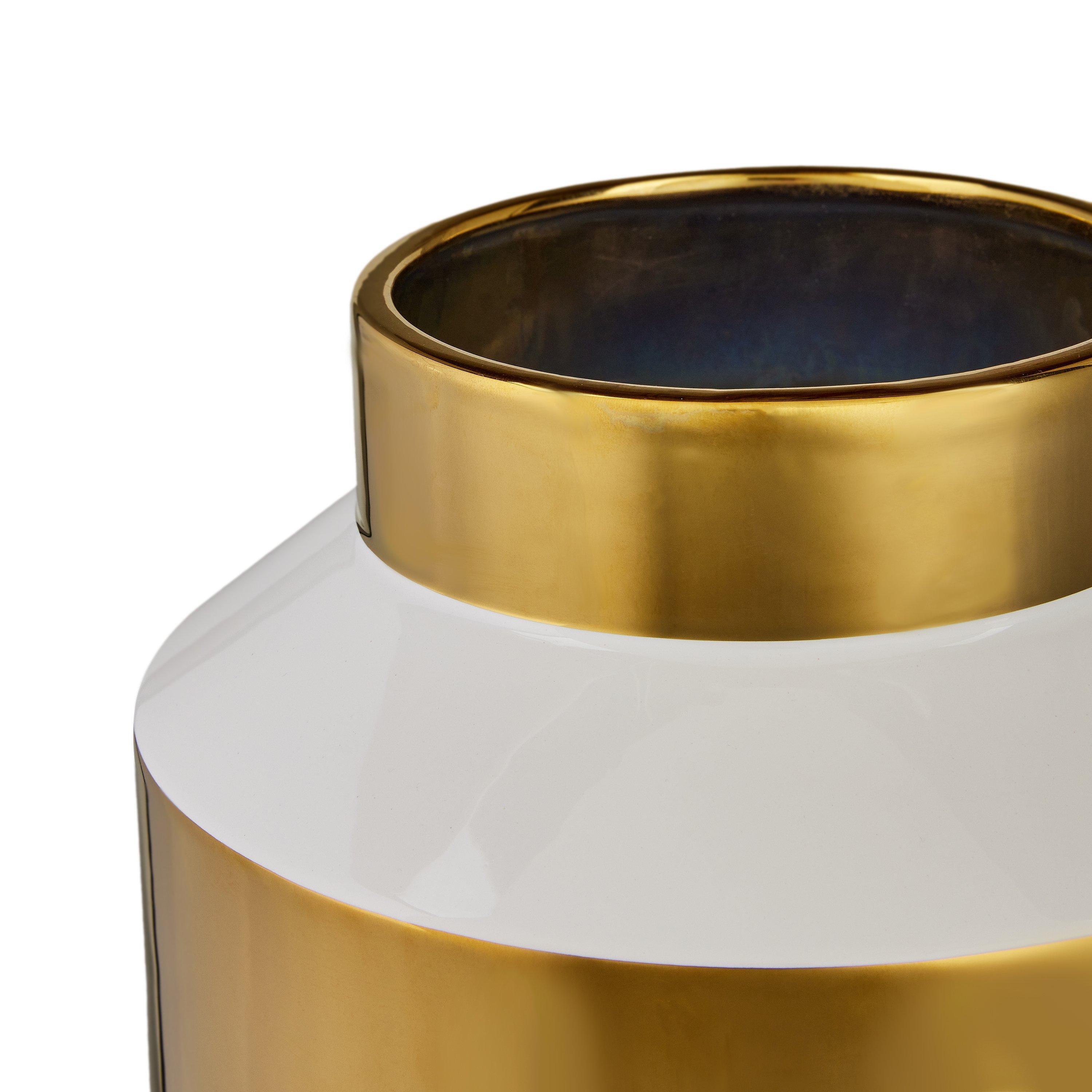 White/Gold - Pols Potten - Object Vase - Medium - 6