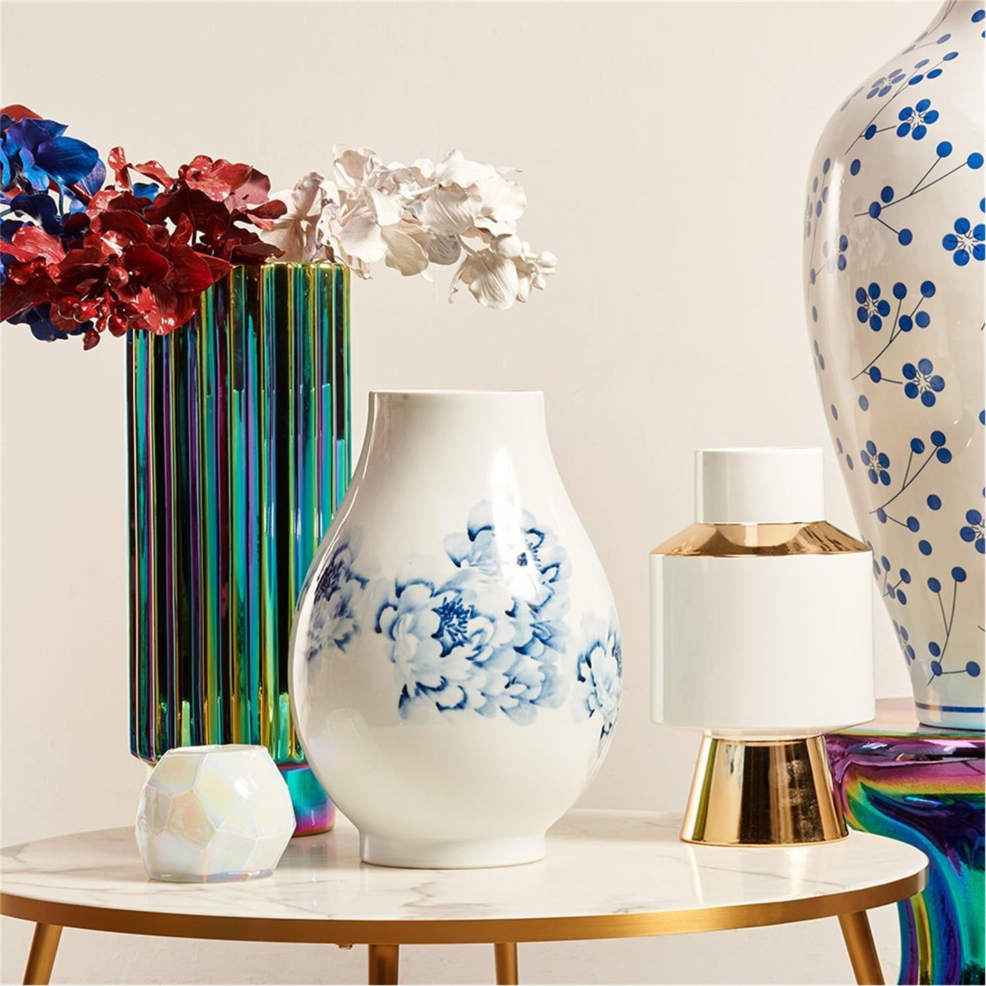 White/Gold - Pols Potten - Object Vase - Medium - 5