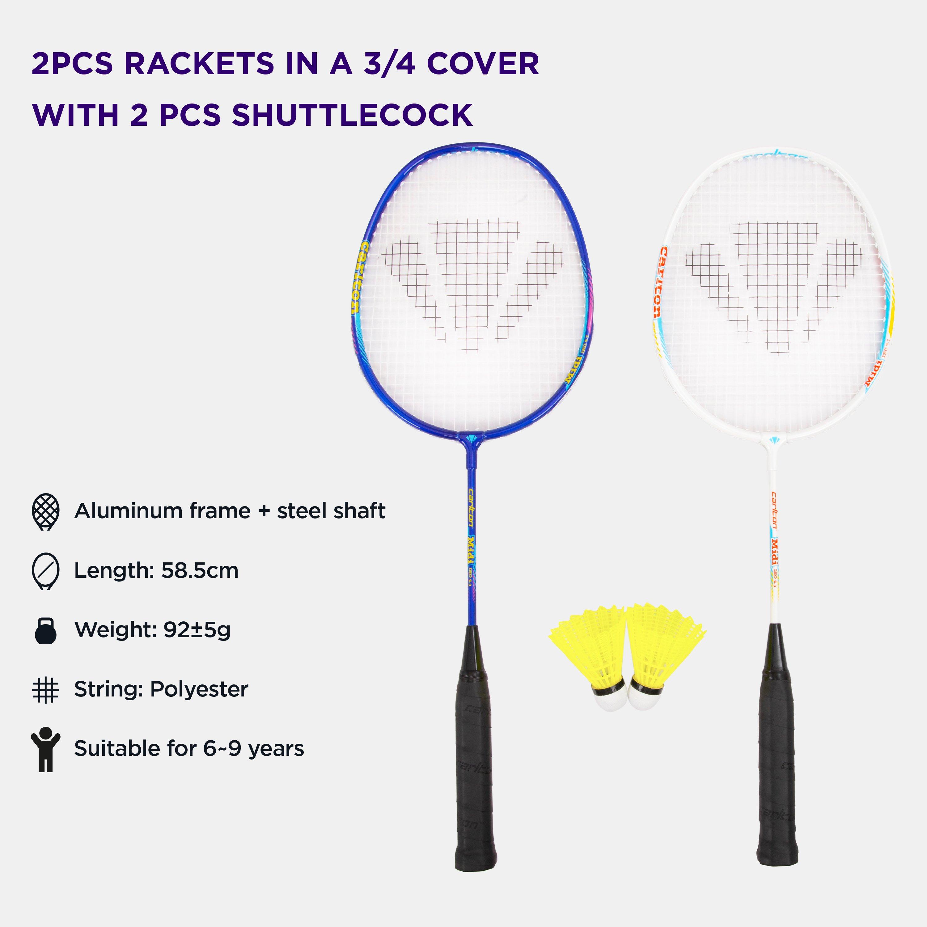 White/Blue - Carlton - Kids' Midi Badminton Sets - 1