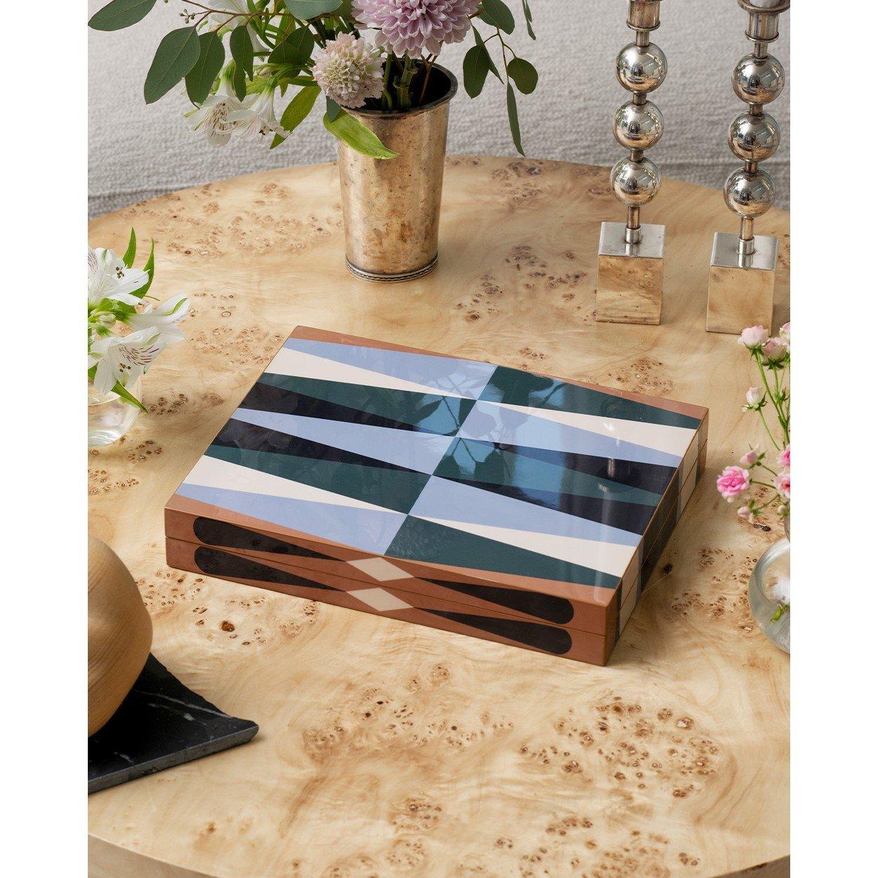Multi - Printworks - Lacquered Backgammon Board Game - 3