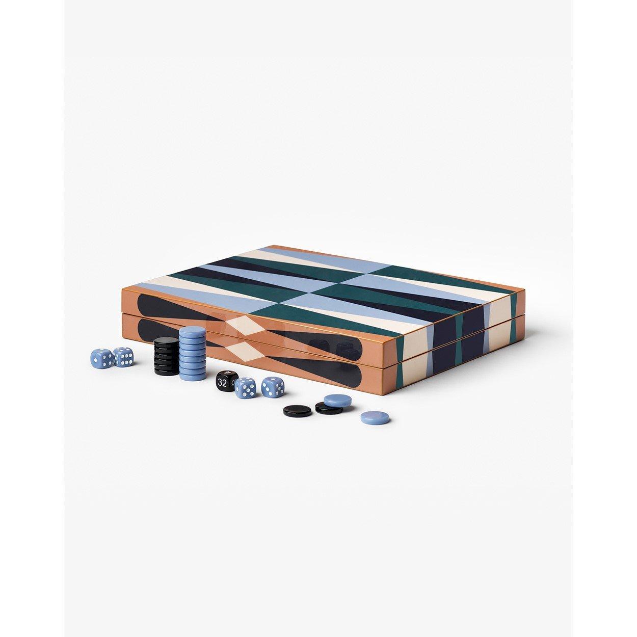 Multi - Printworks - Lacquered Backgammon Board Game - 8