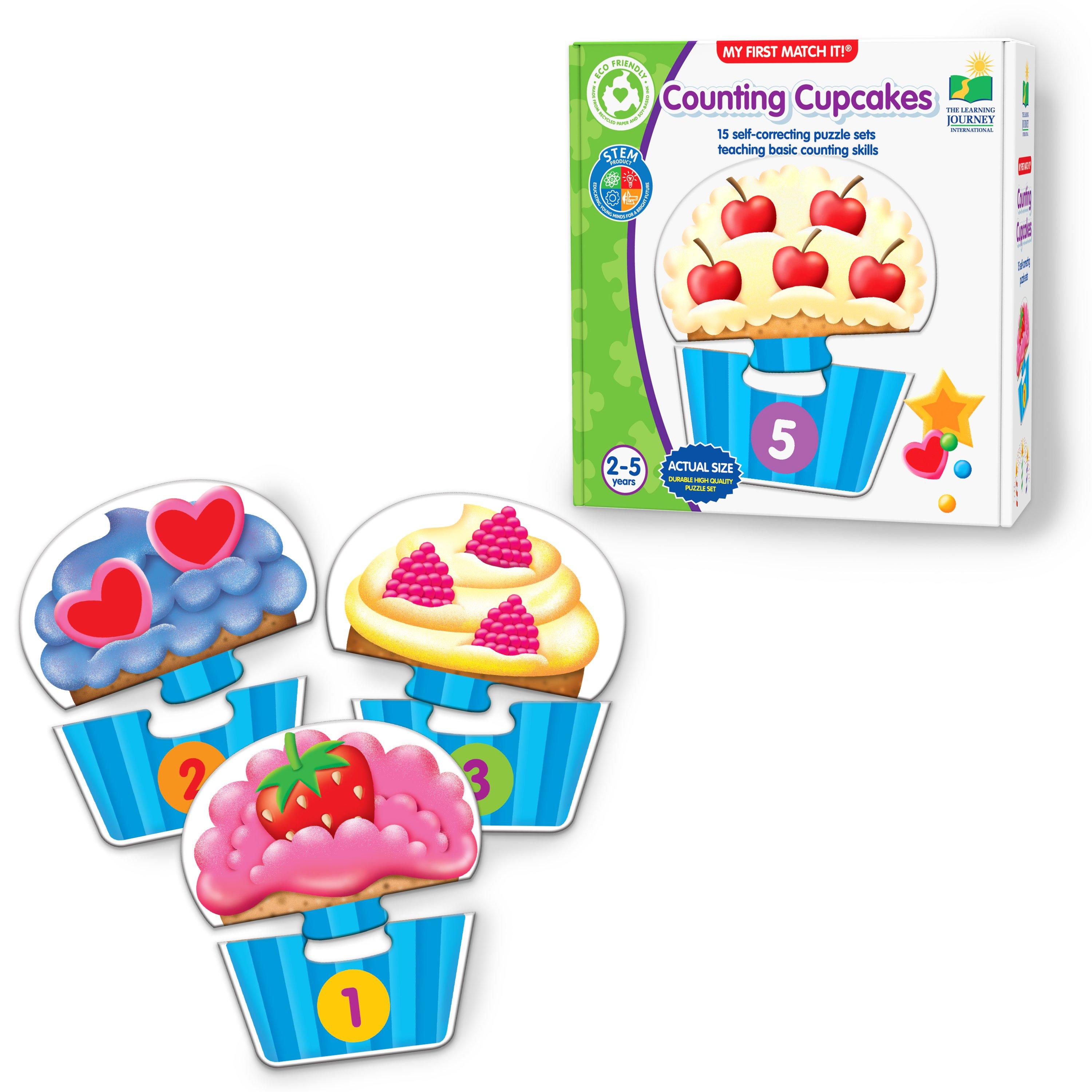 Cupcake - The Learning Journey - UG- My First Match It- Counting Cupcakes - 1