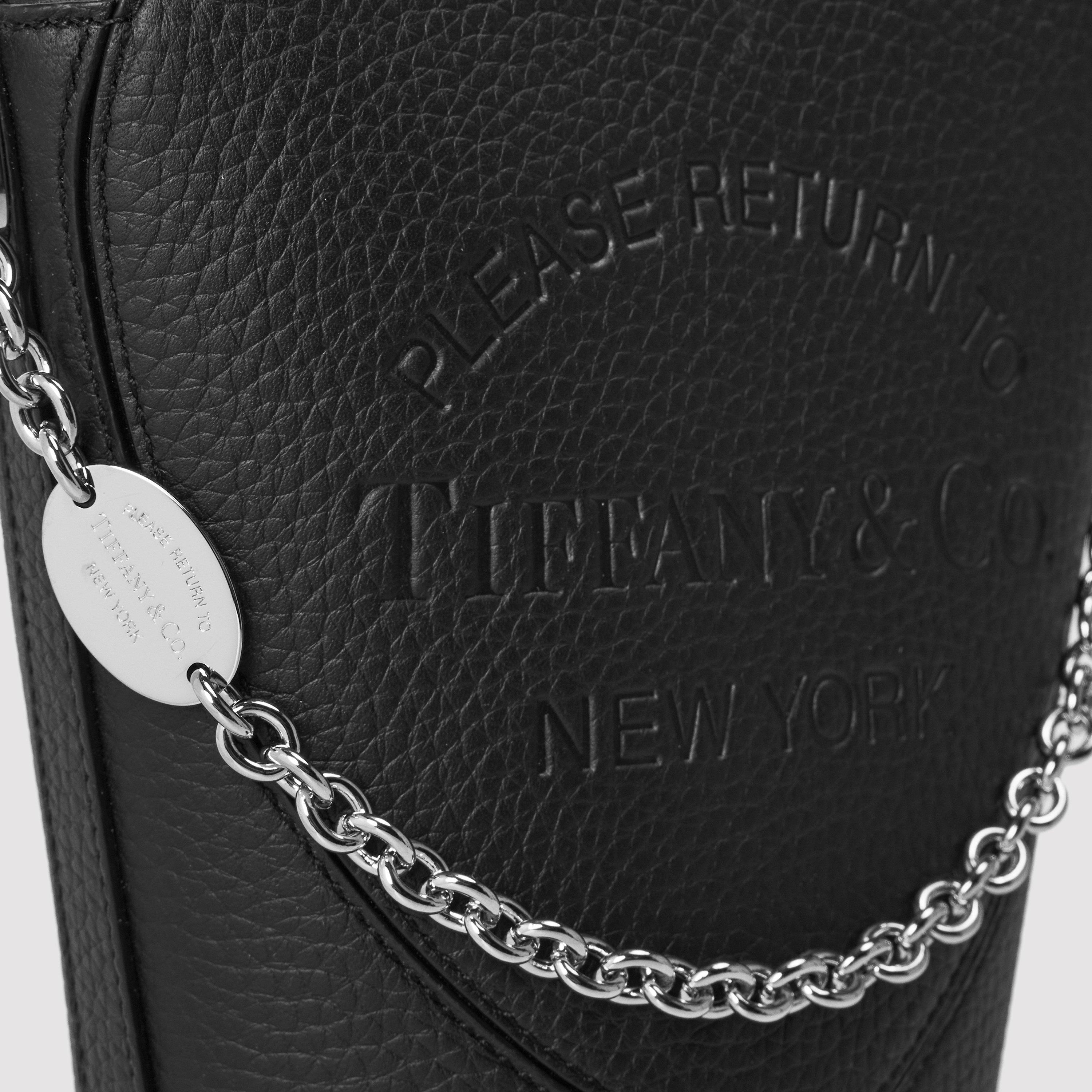 Black - Tiffany - Women's  Crossbody Mini Tote Handbag - 4