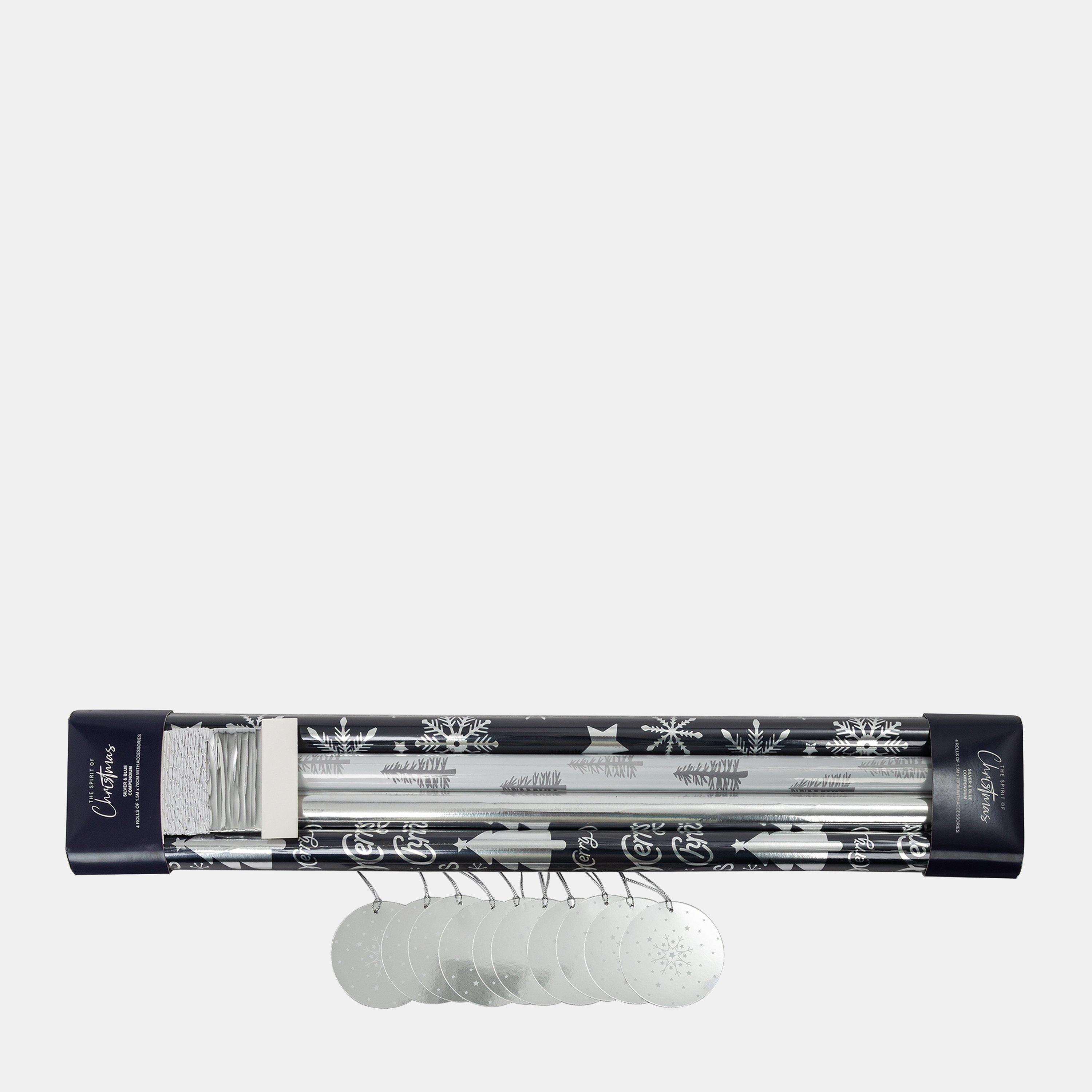 Silver - The Spirit Of Christmas - Adults Wrapping Paper and Tags - 6