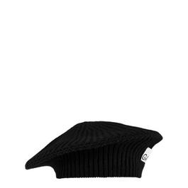 Ganni Structured Ribbed Beret