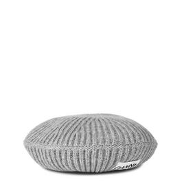 Ganni Structured Ribbed Beret