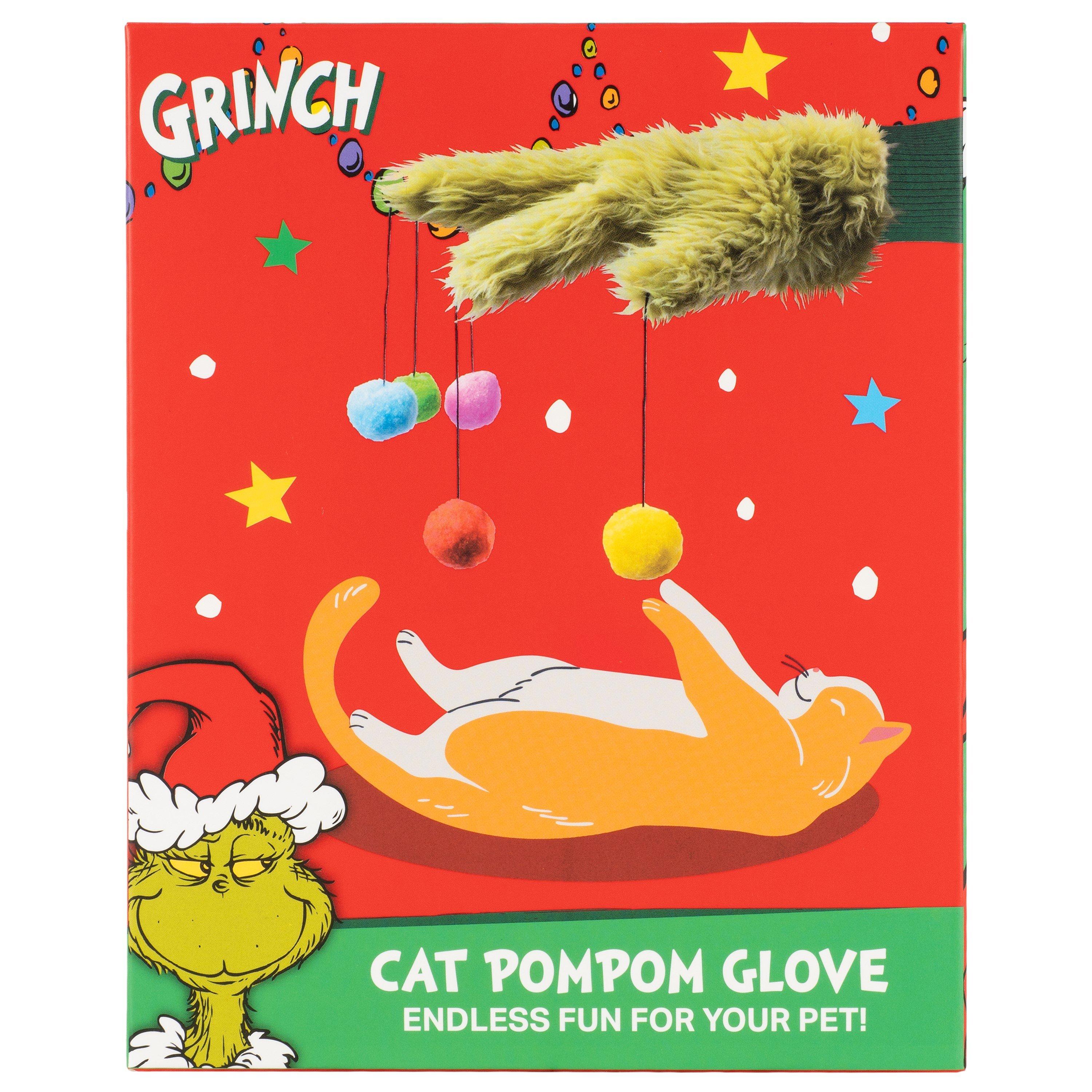 Green - The Grinch - The Grinch Cat Pom-Pom Glove Toy - 3