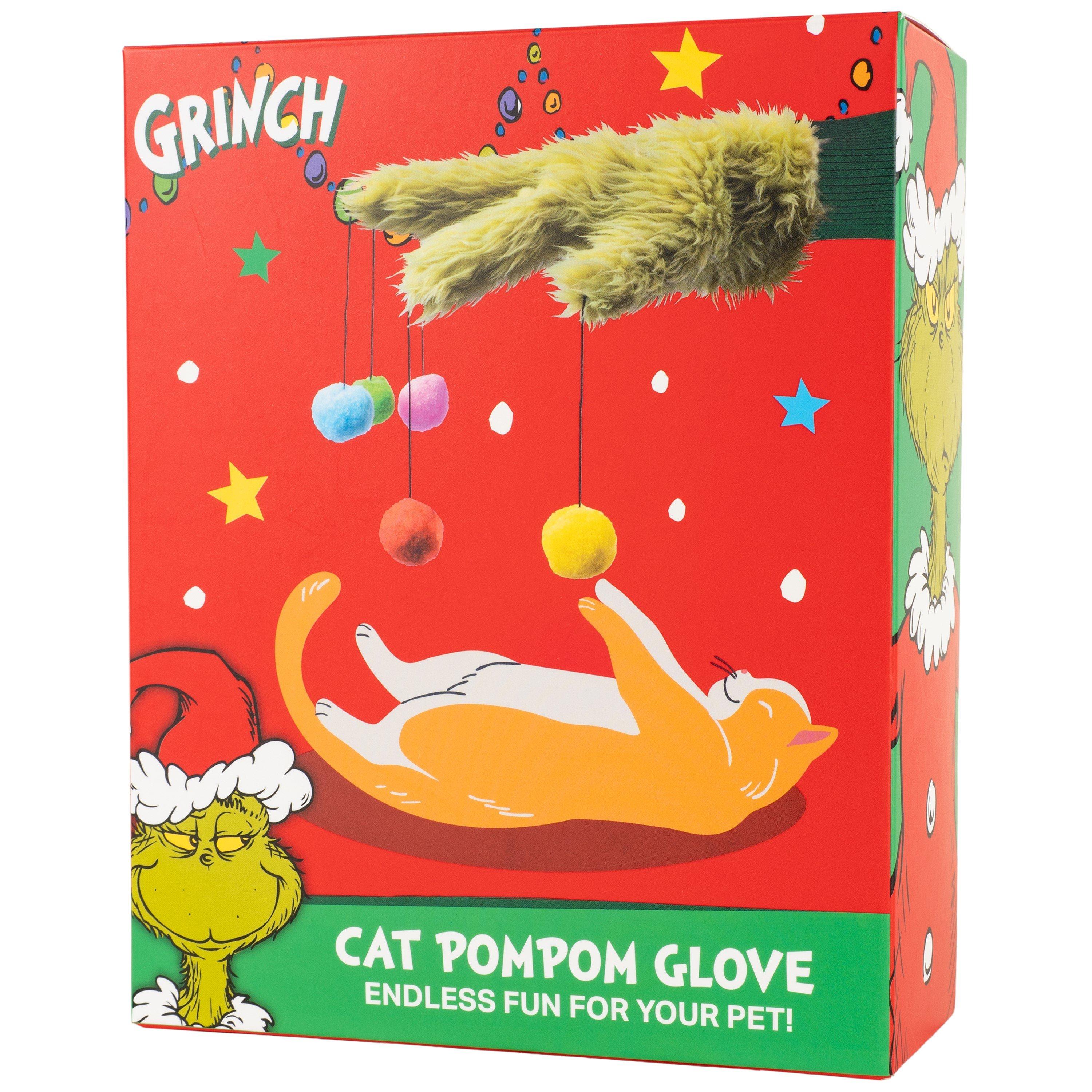 Green - The Grinch - The Grinch Cat Pom-Pom Glove Toy - 4
