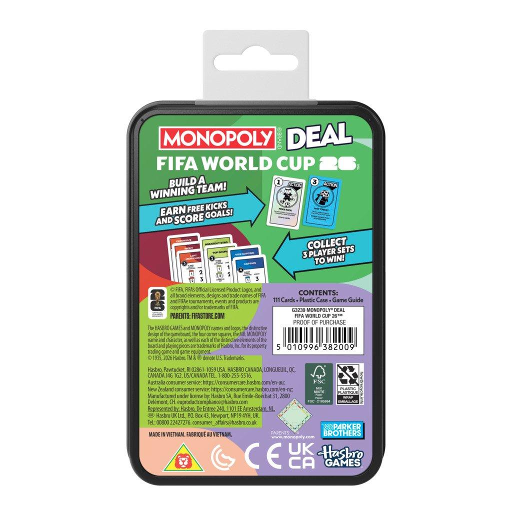 Meerkleurig - Monopoly - Monopoly Deal FIFA World Cup 2026 Edition Card Game - 4