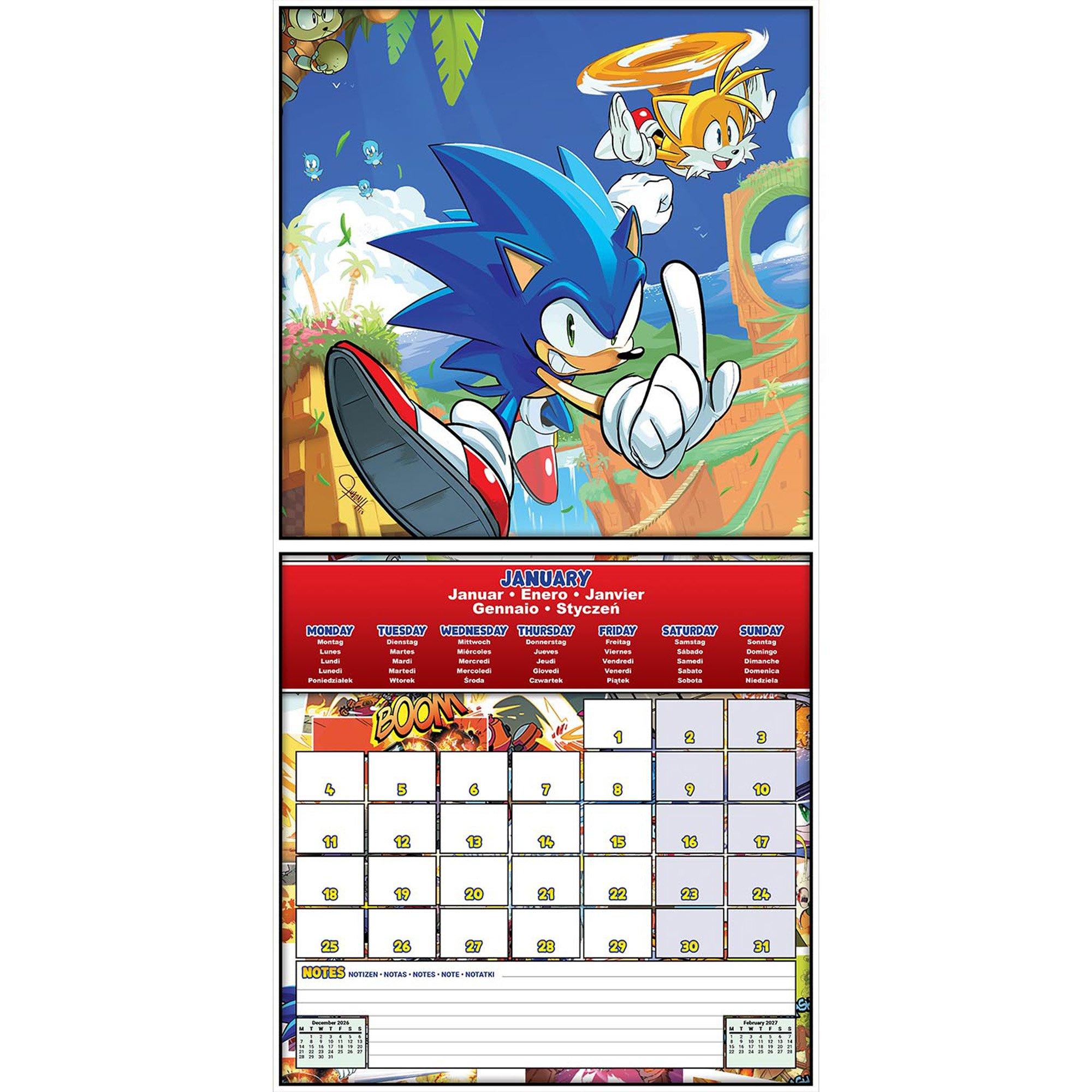 Sonic - Character - Square Calendar - 3