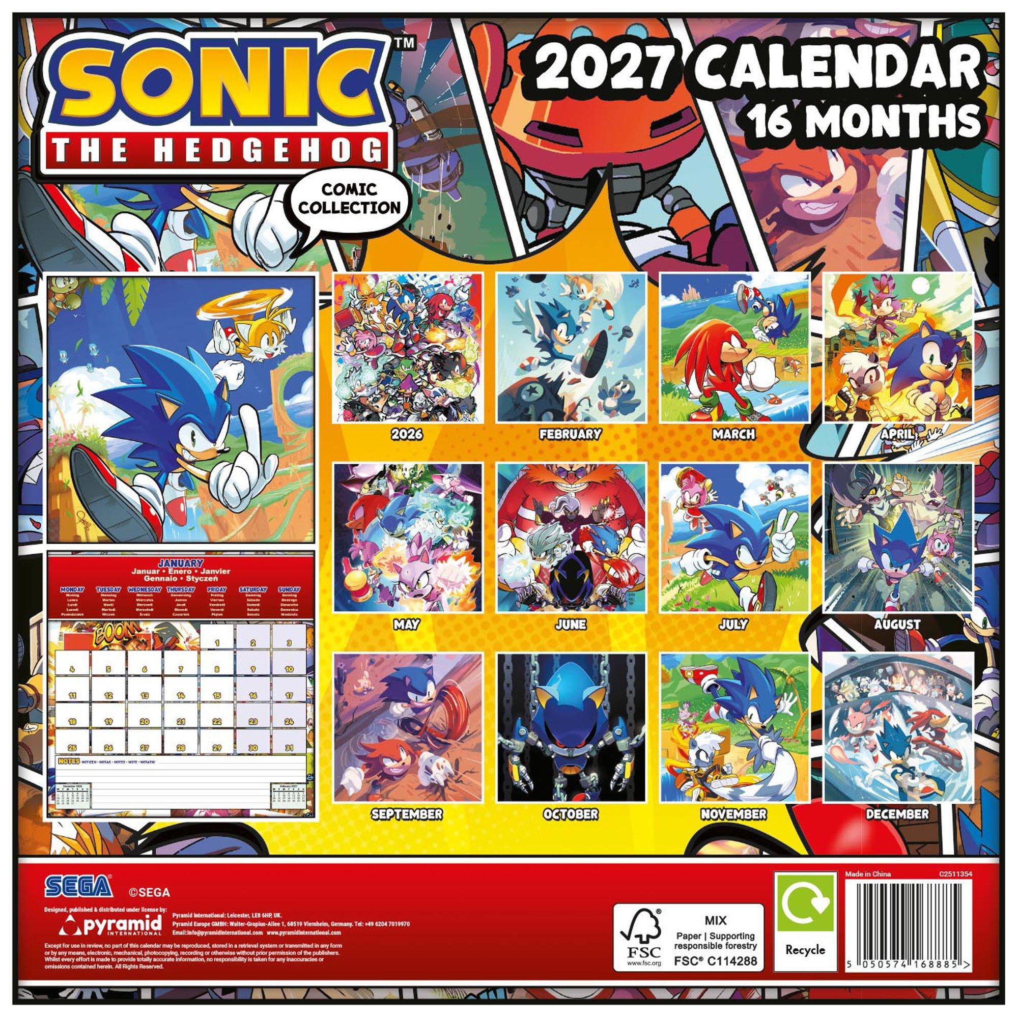 Sonic - Character - Square Calendar - 4