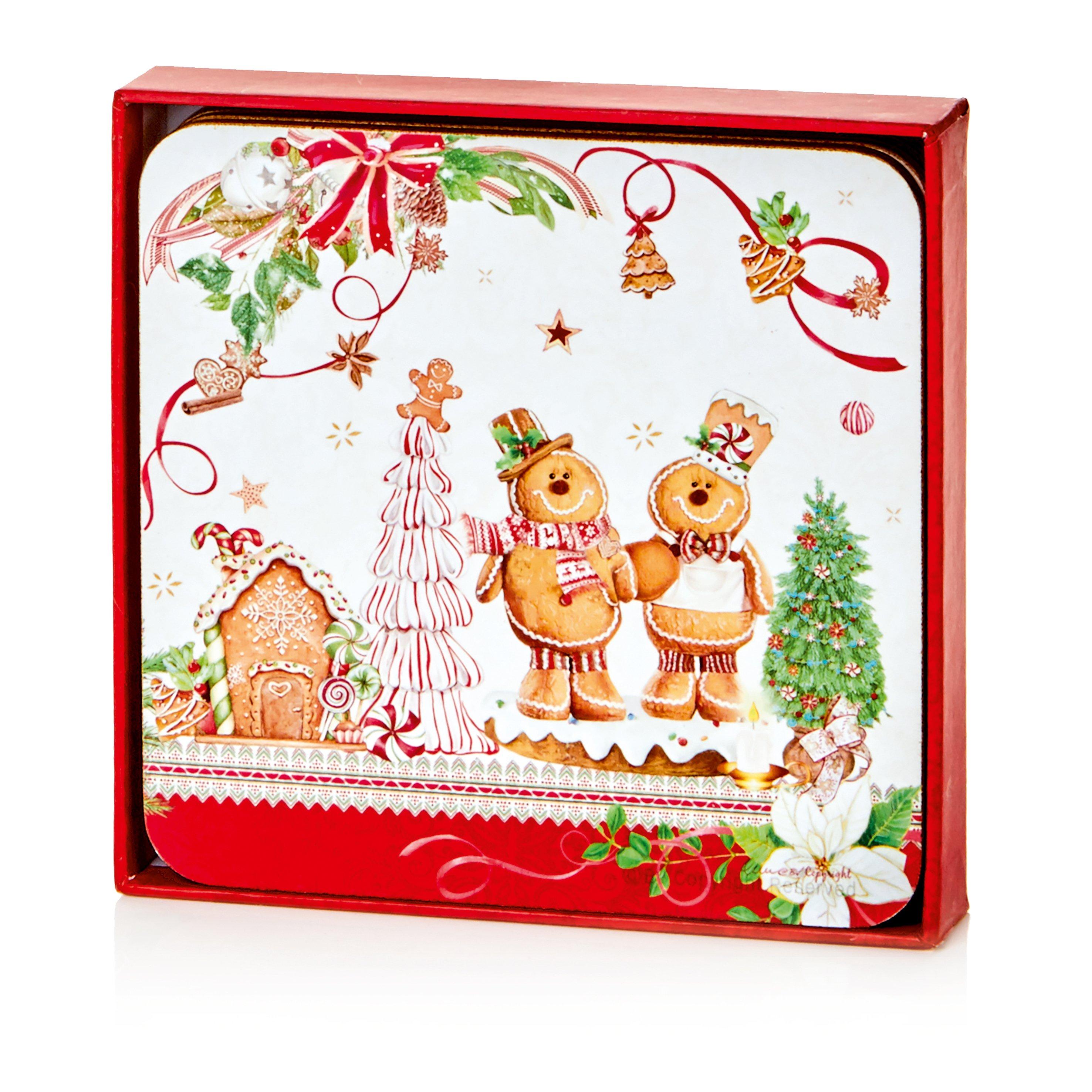 Peberkager - Premier Decorations - Festive 4 Pack Coaster - 2
