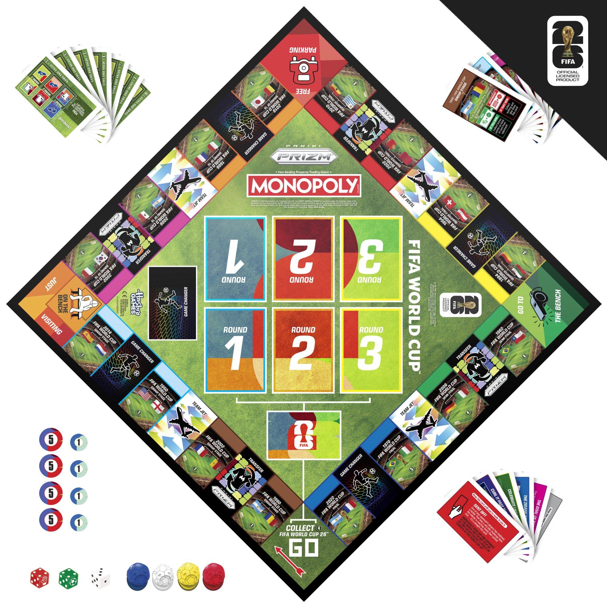 Meerkleurig - Monopoly - Monopoly Panini Prizm: FIFA World Cup Board Game - 3