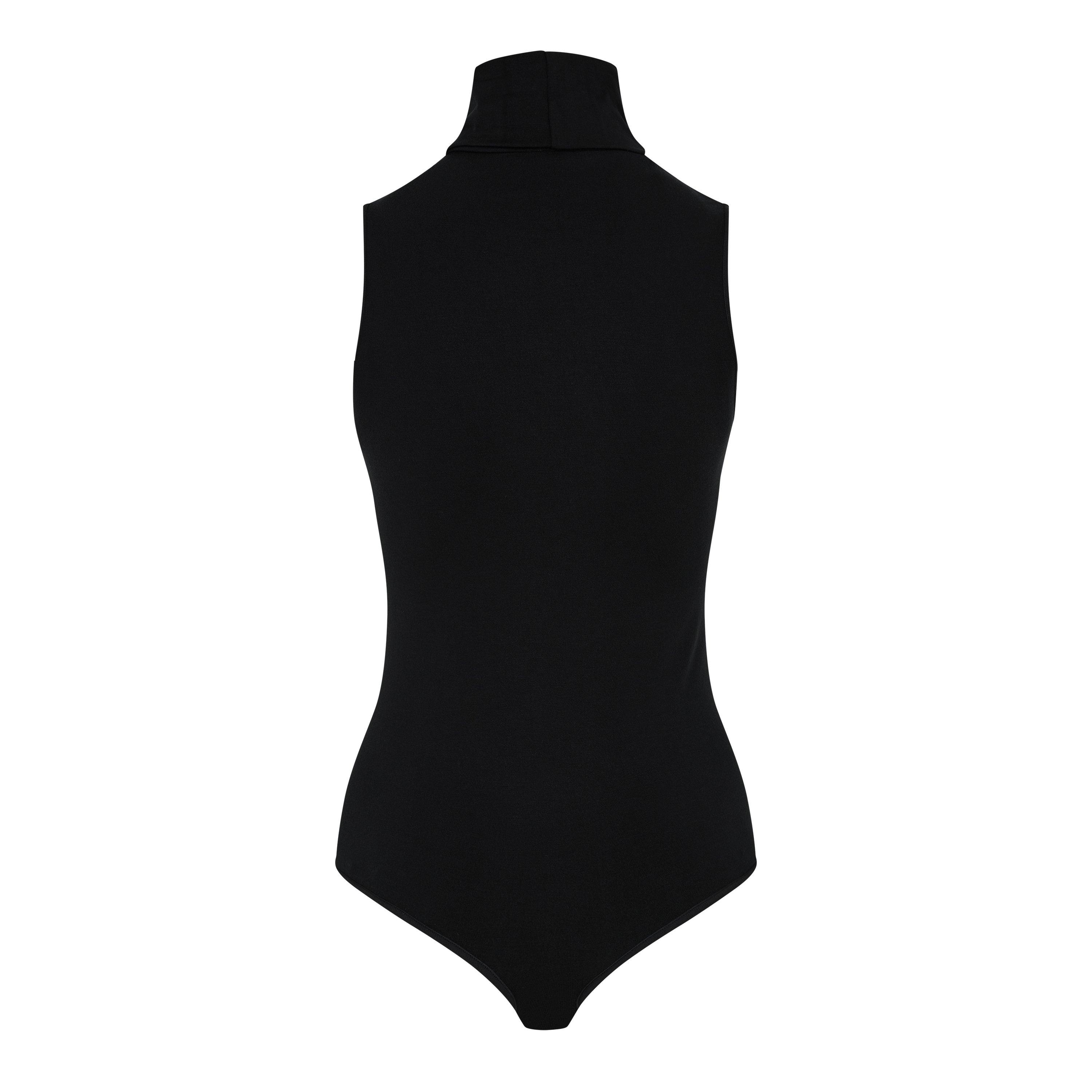 Black - Wolford - Women's Viscose Sleevless Shapewear Bodysuits - 2