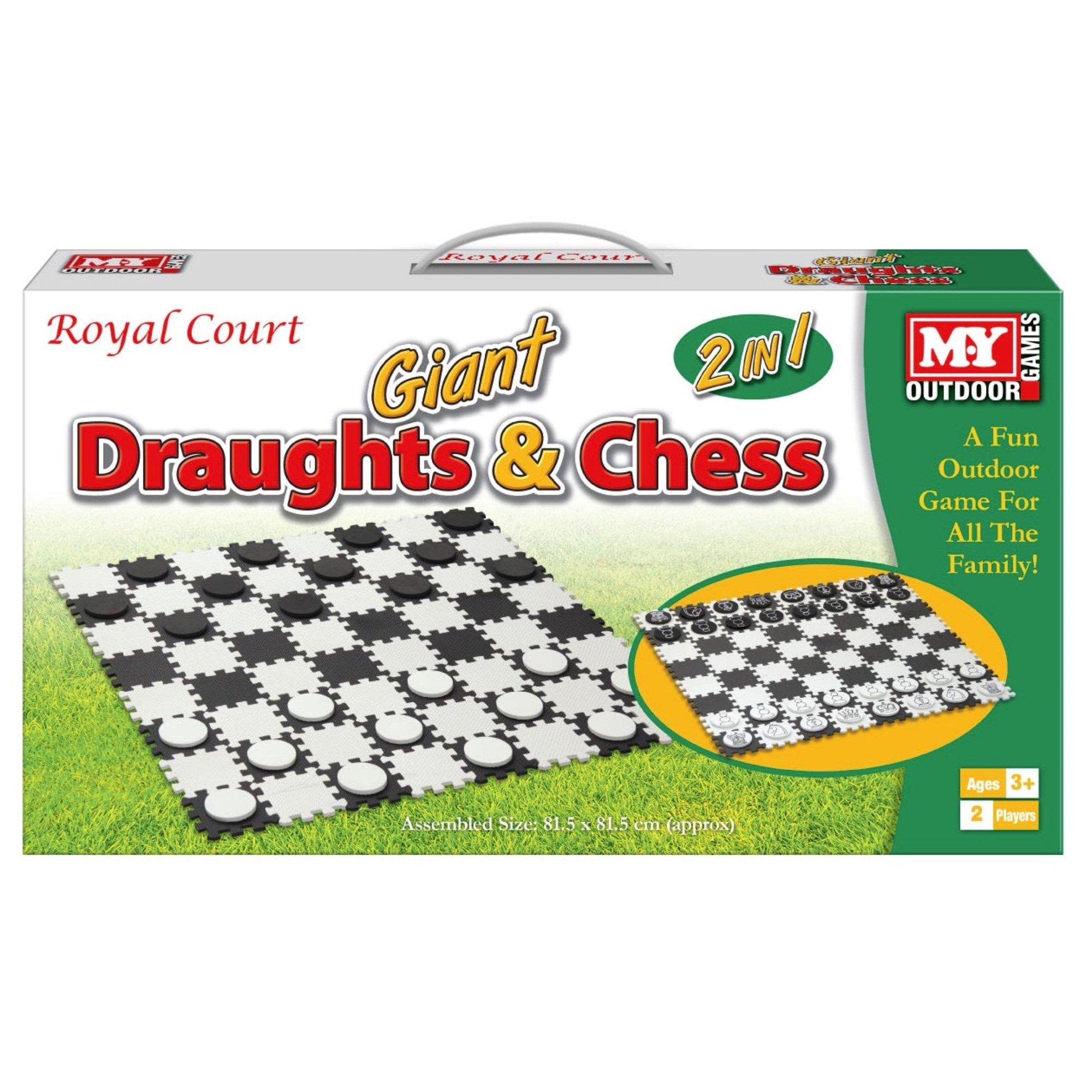 - - M.Y - 2 In 1 Giant Draughts and Chess Set