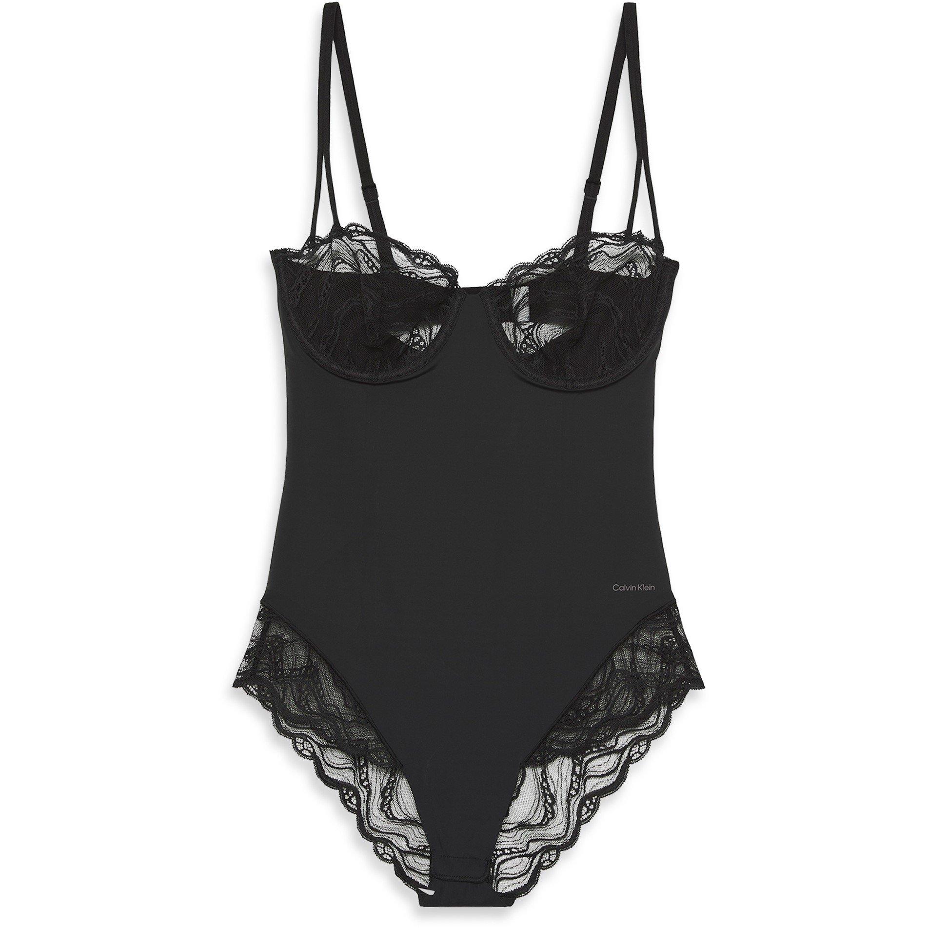 Black - Calvin Klein - Women's Seamless Targeted Compression Shapewear Bodysuit - 1