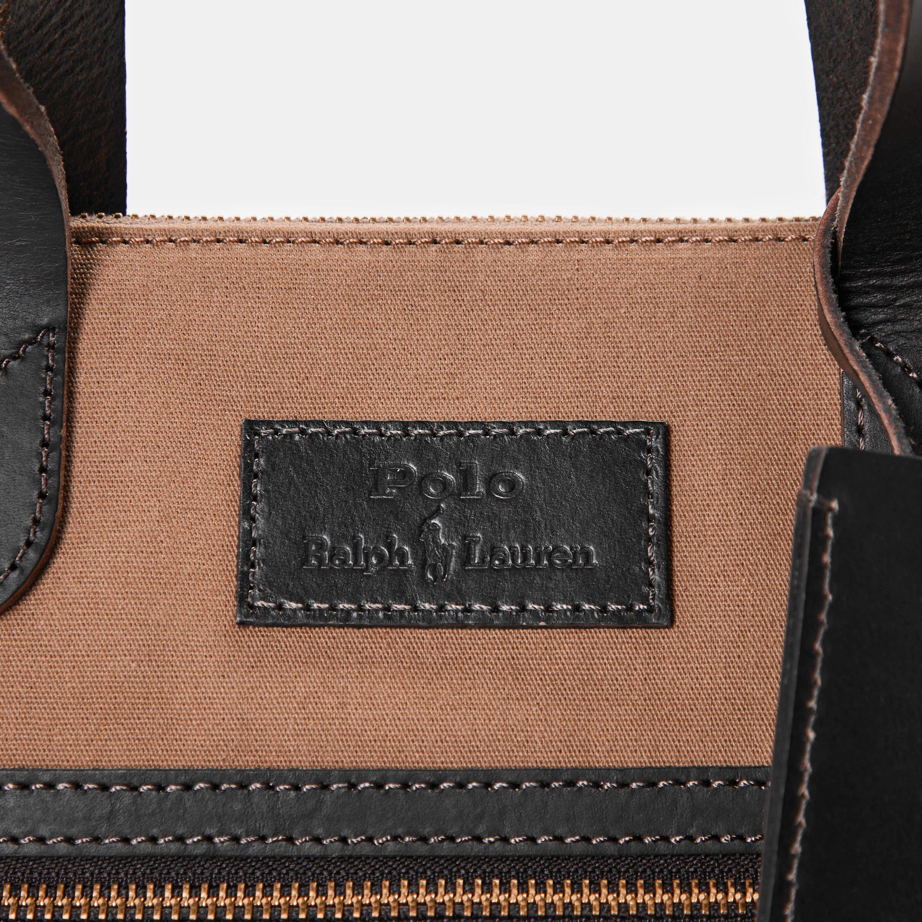 Tan/Dark Brown - Ralph Lauren - Work Tote Bag Sn99 - 3
