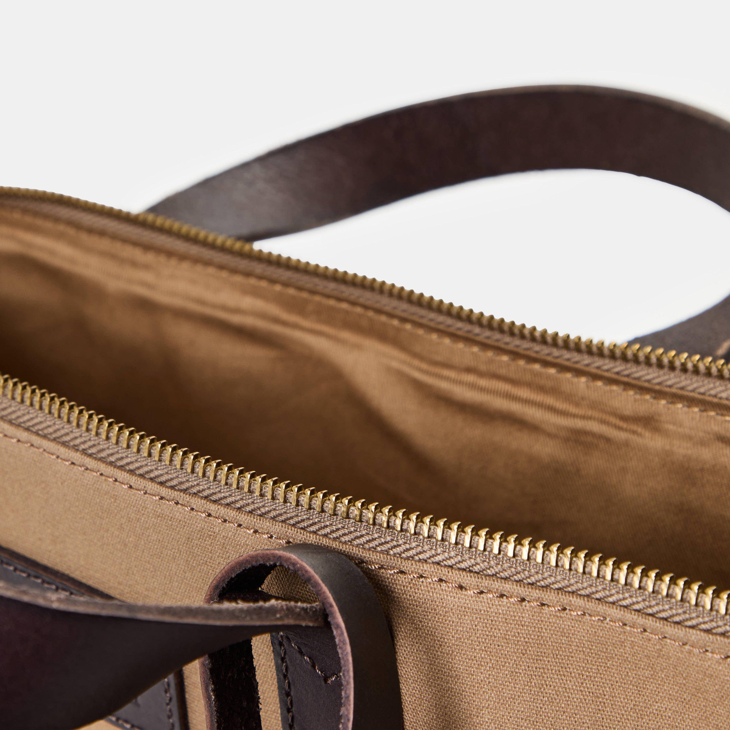 Tan/Dark Brown - Ralph Lauren - Work Tote Bag Sn99 - 4